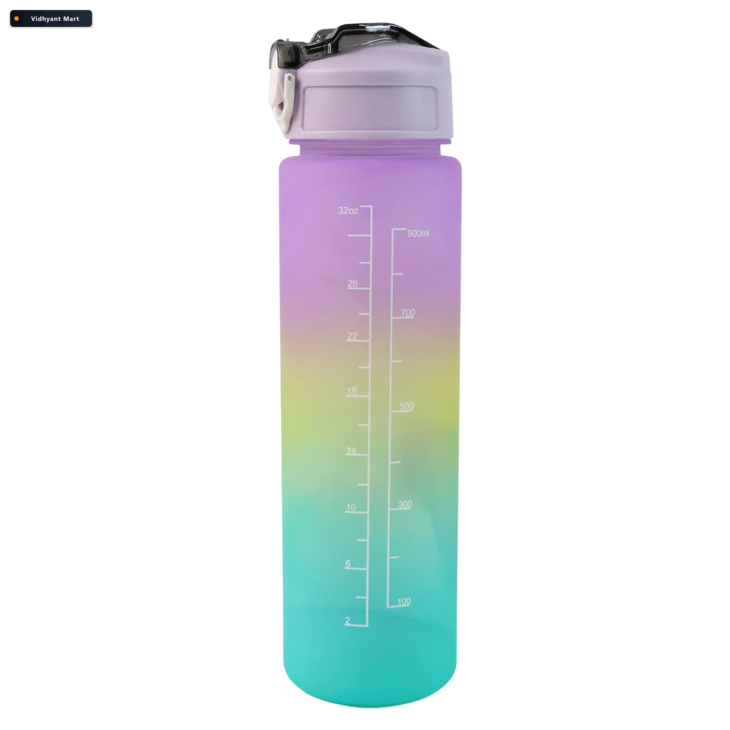 Vidhyant Mart Motivational Water Bottle With Straw Time Marker H 4