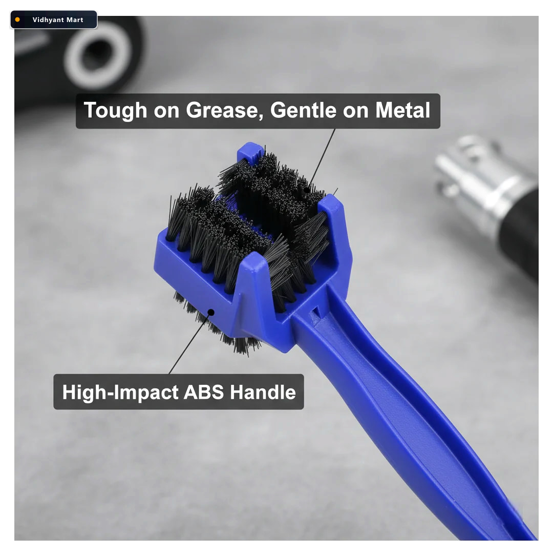 Vidhyant Mart Motorbike Chain Cleaner Efficient 3d Brush Tool Fo 3