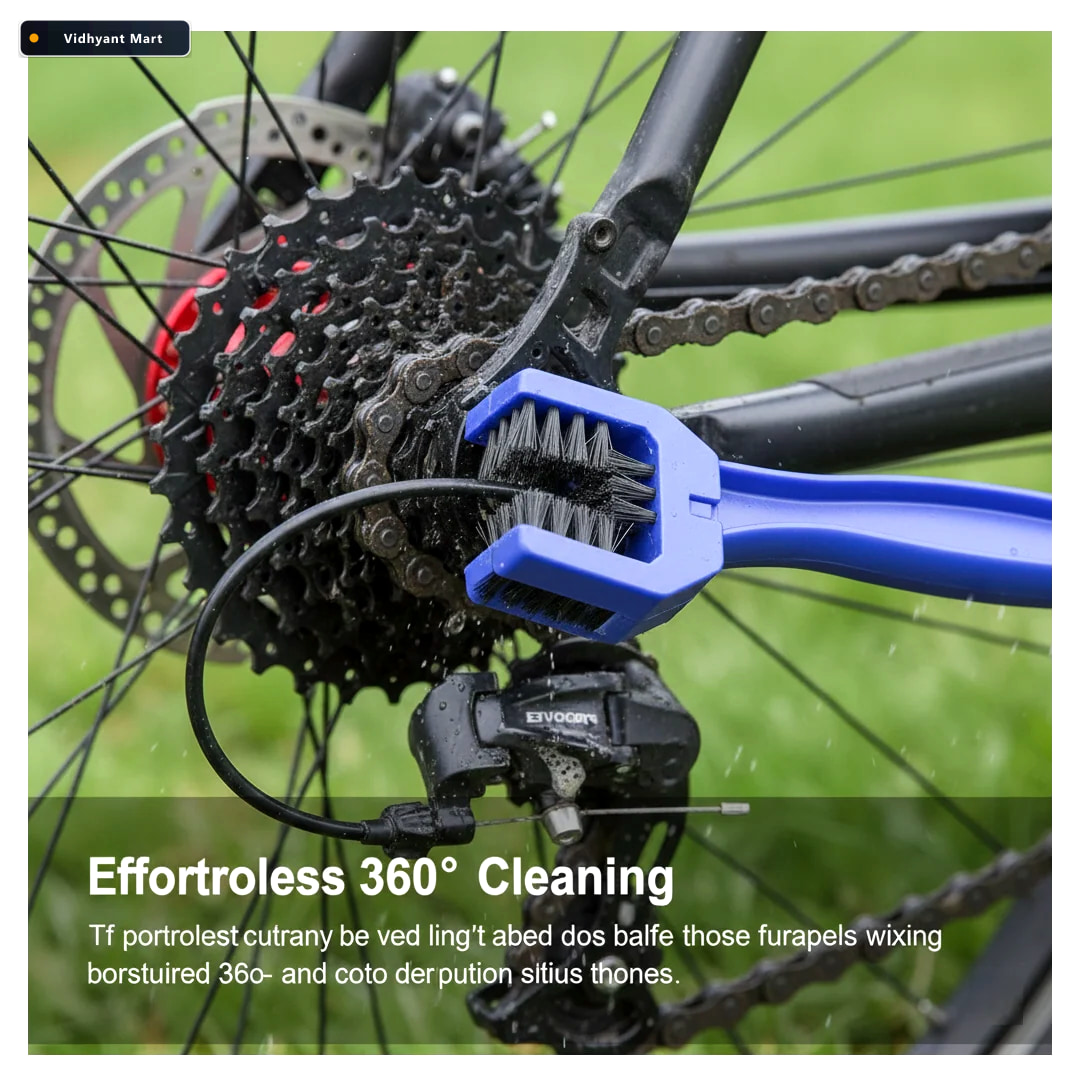 Vidhyant Mart Motorbike Chain Cleaner Efficient 3d Brush Tool Fo 4