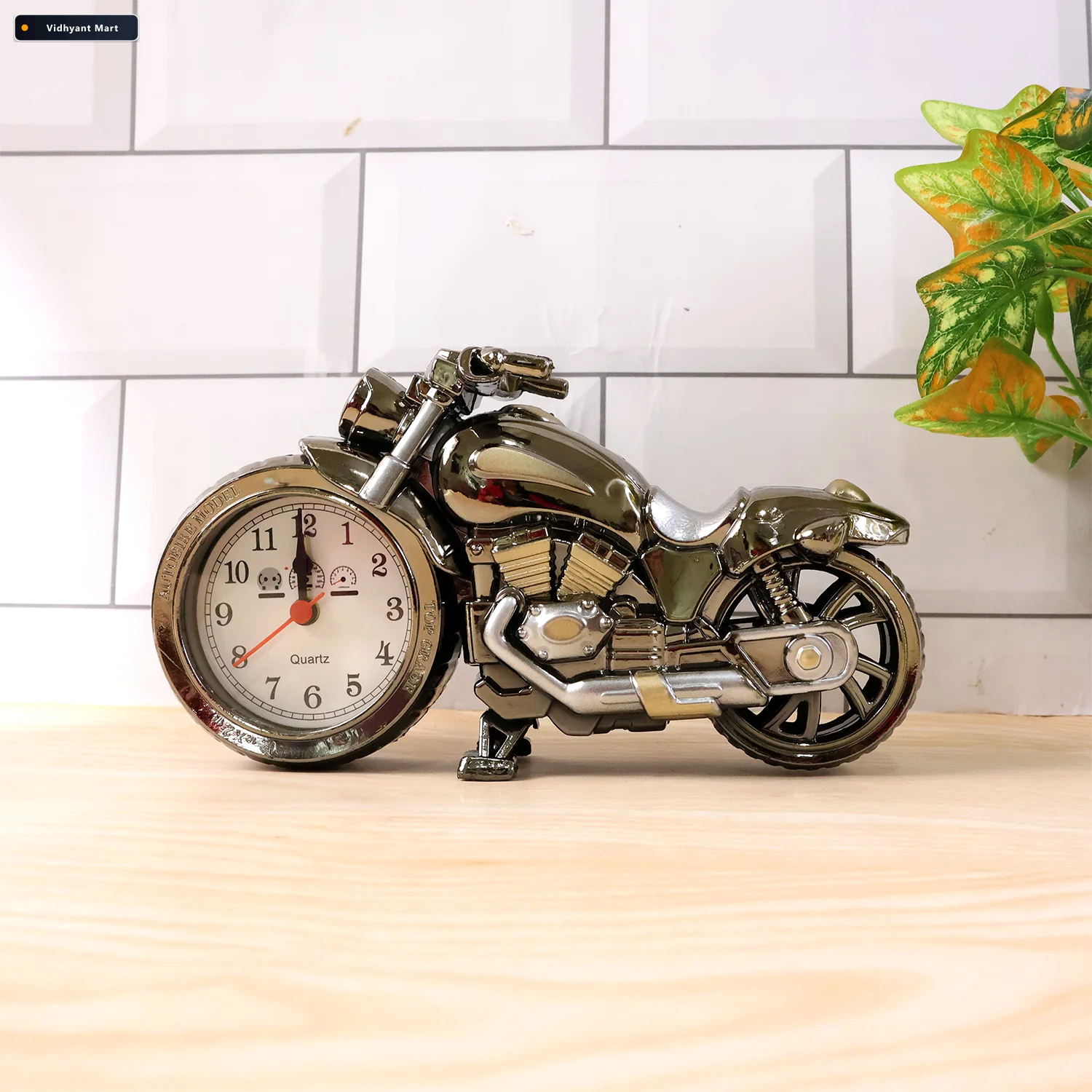Vidhyant Mart Motorcycle Alarm Clock Stylish Analog Table Clock 3