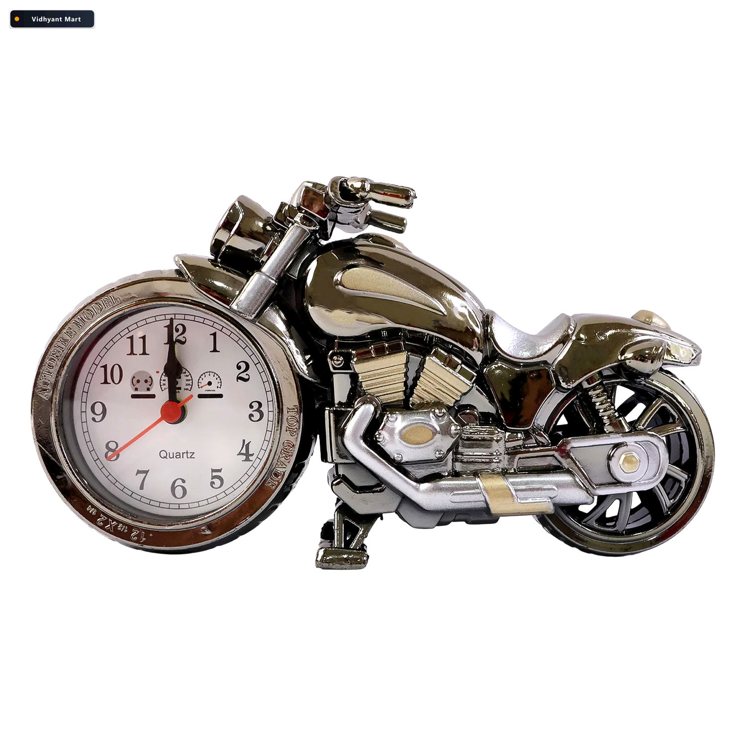 Vidhyant Mart Motorcycle Alarm Clock Stylish Analog Table Clock 4