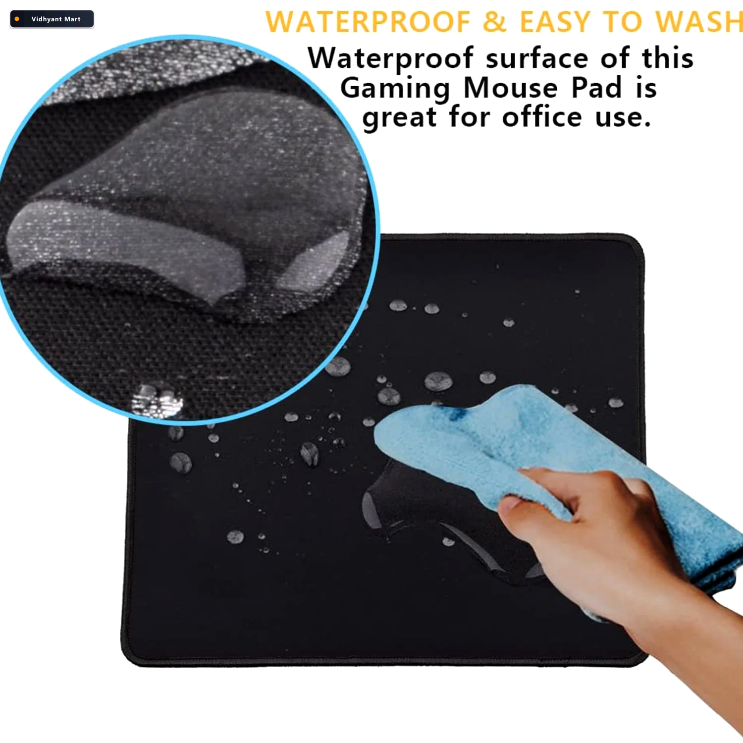 Vidhyant Mart Mouse Pad Smooth Tracking Durable Compshop 2
