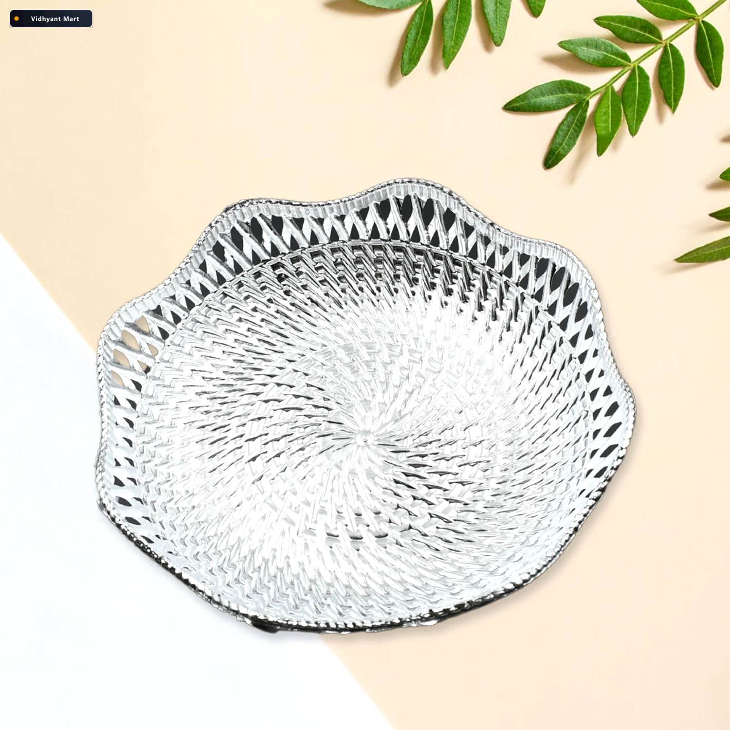 Vidhyant Mart Mukhwas Serving Tray Durable Plastic Traditional R 1