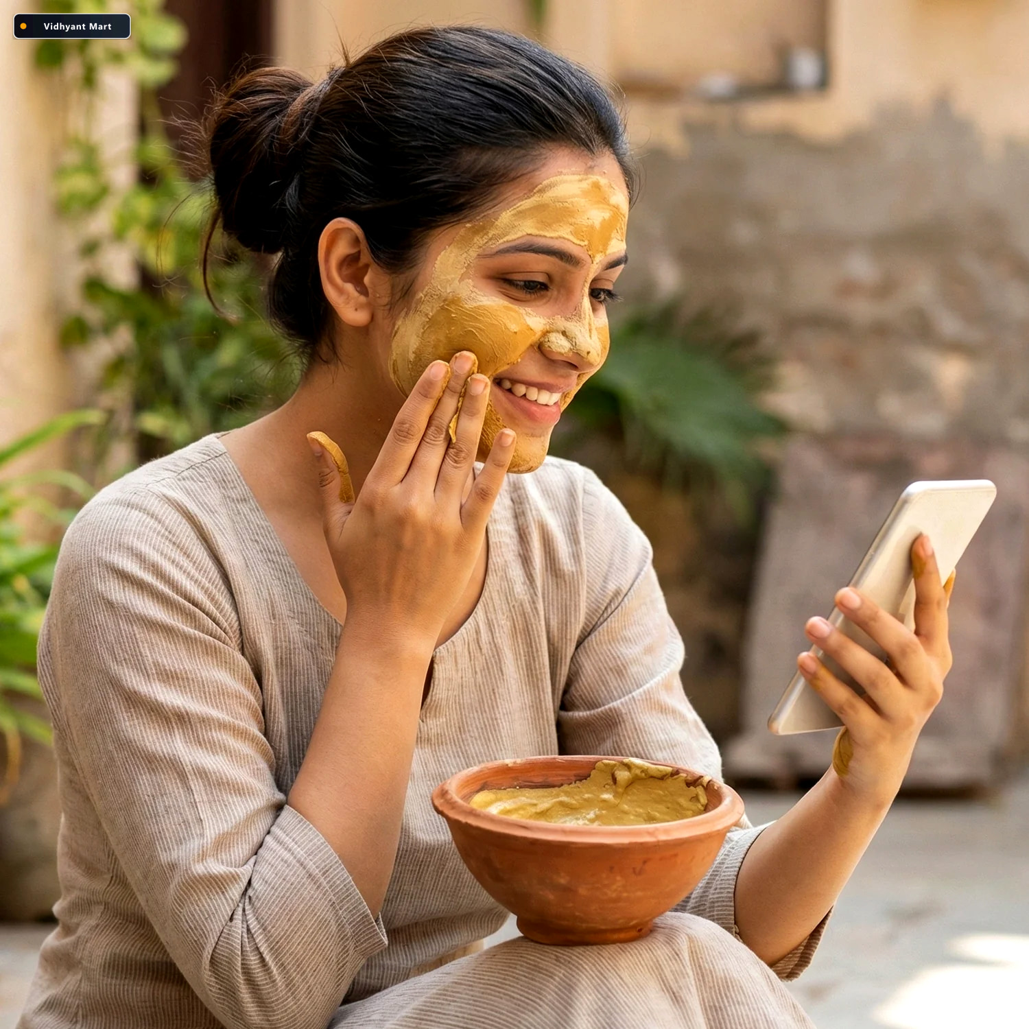 Vidhyant Mart Multani Mitti Rose Face Pack Herbal Deep Cleansing 2