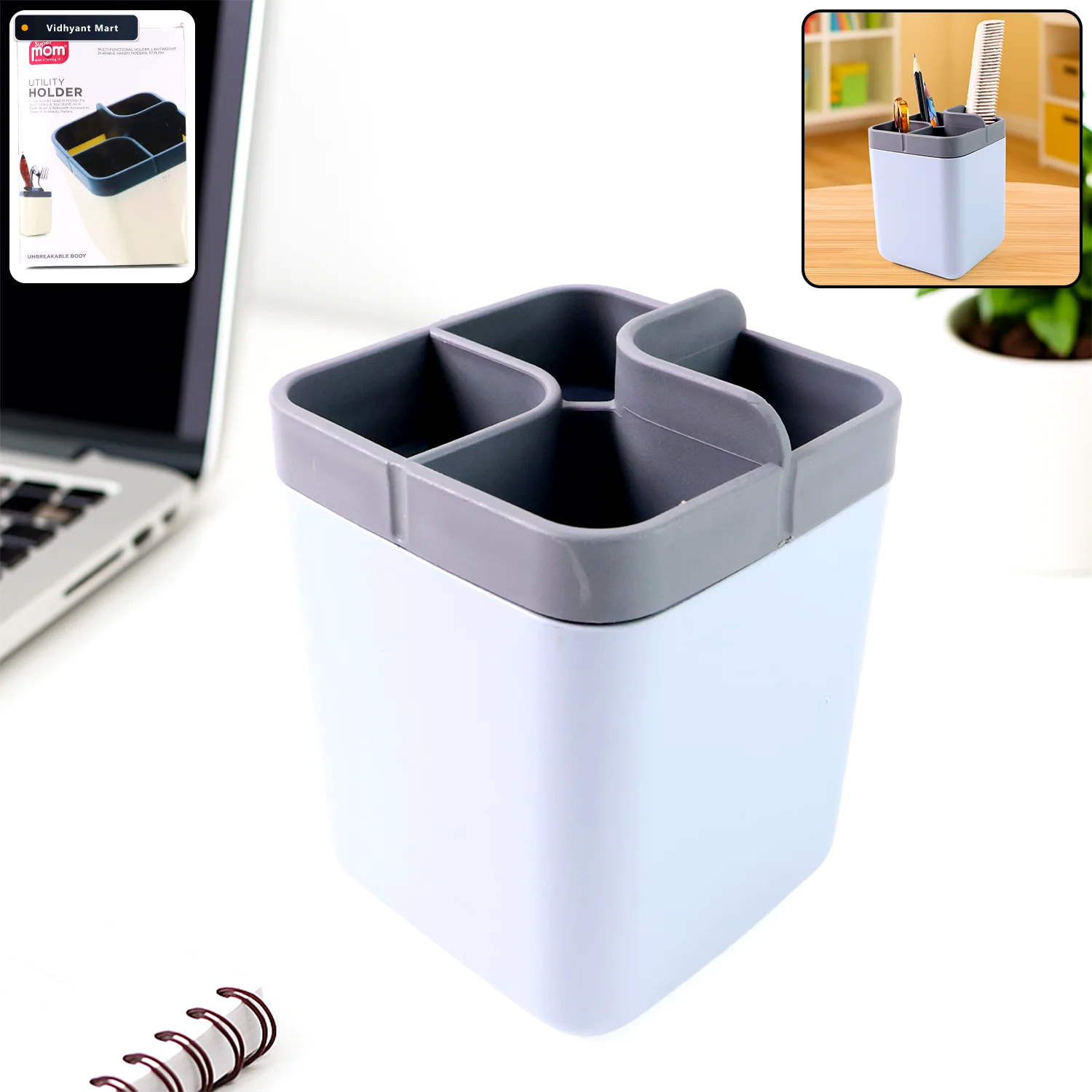 Vidhyant Mart Multi Compartment Desk Organizer Durable Space Sav 1