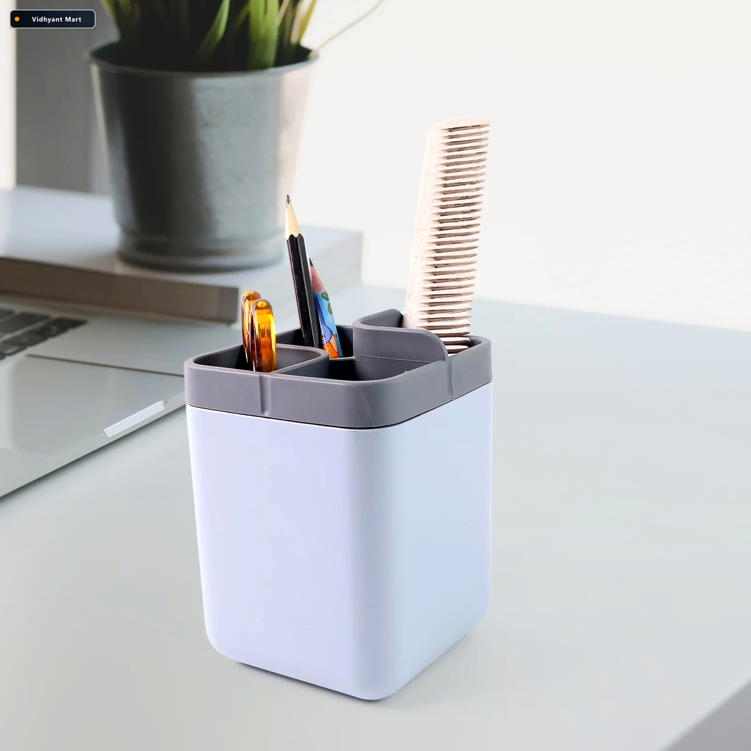 Vidhyant Mart Multi Compartment Desk Organizer Durable Space Sav 2