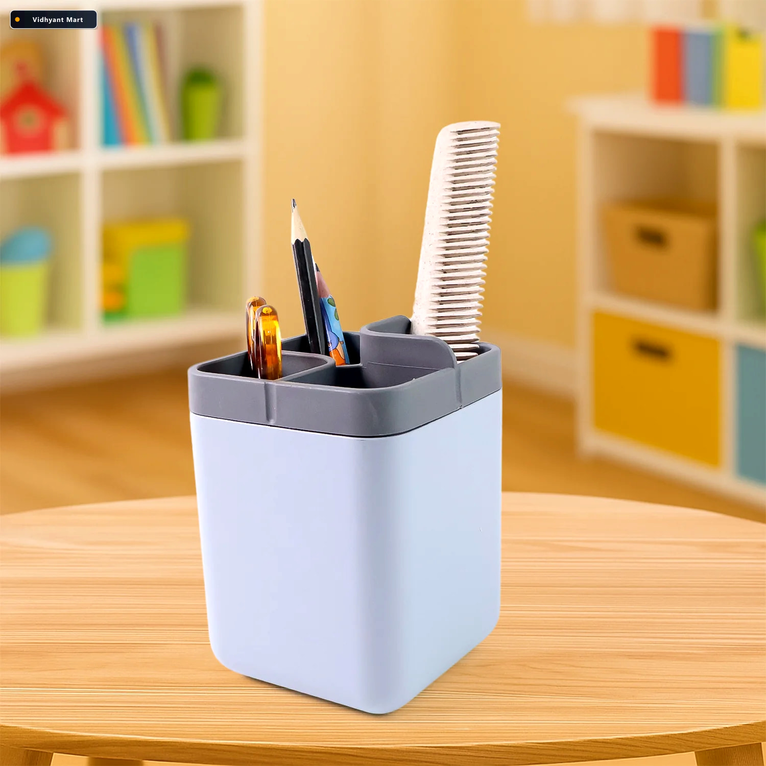Vidhyant Mart Multi Compartment Desk Organizer Durable Space Sav 3