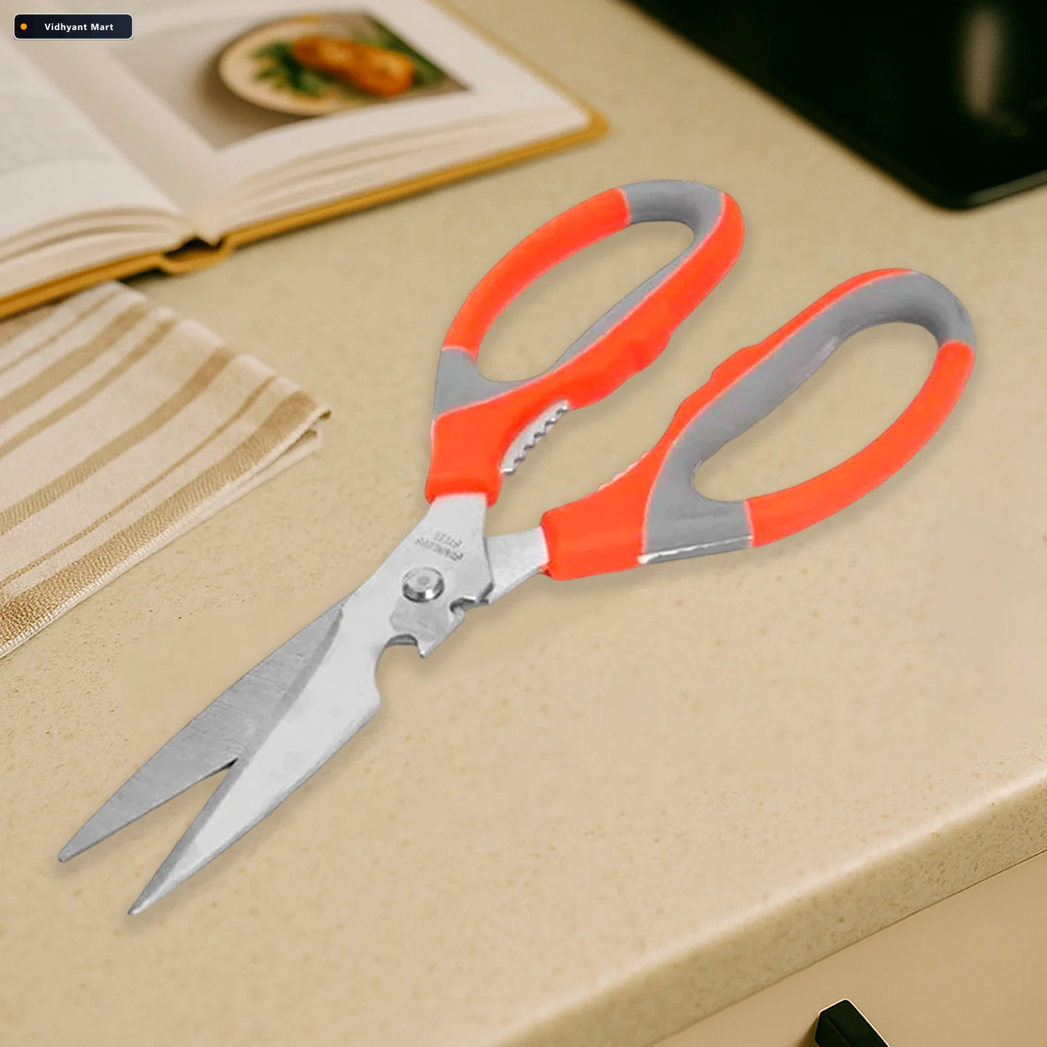 Vidhyant Mart Multi Function Kitchen Scissors Stainless Steel Sh 1