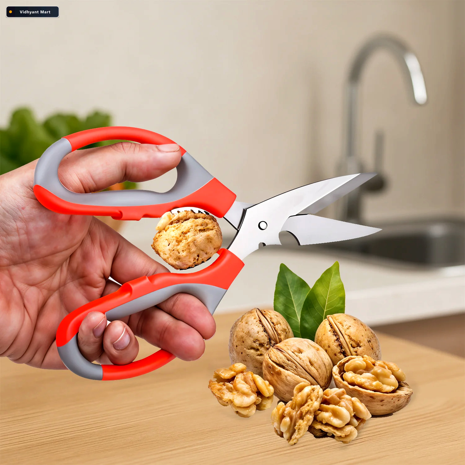 Vidhyant Mart Multi Function Kitchen Scissors Stainless Steel Sh 4