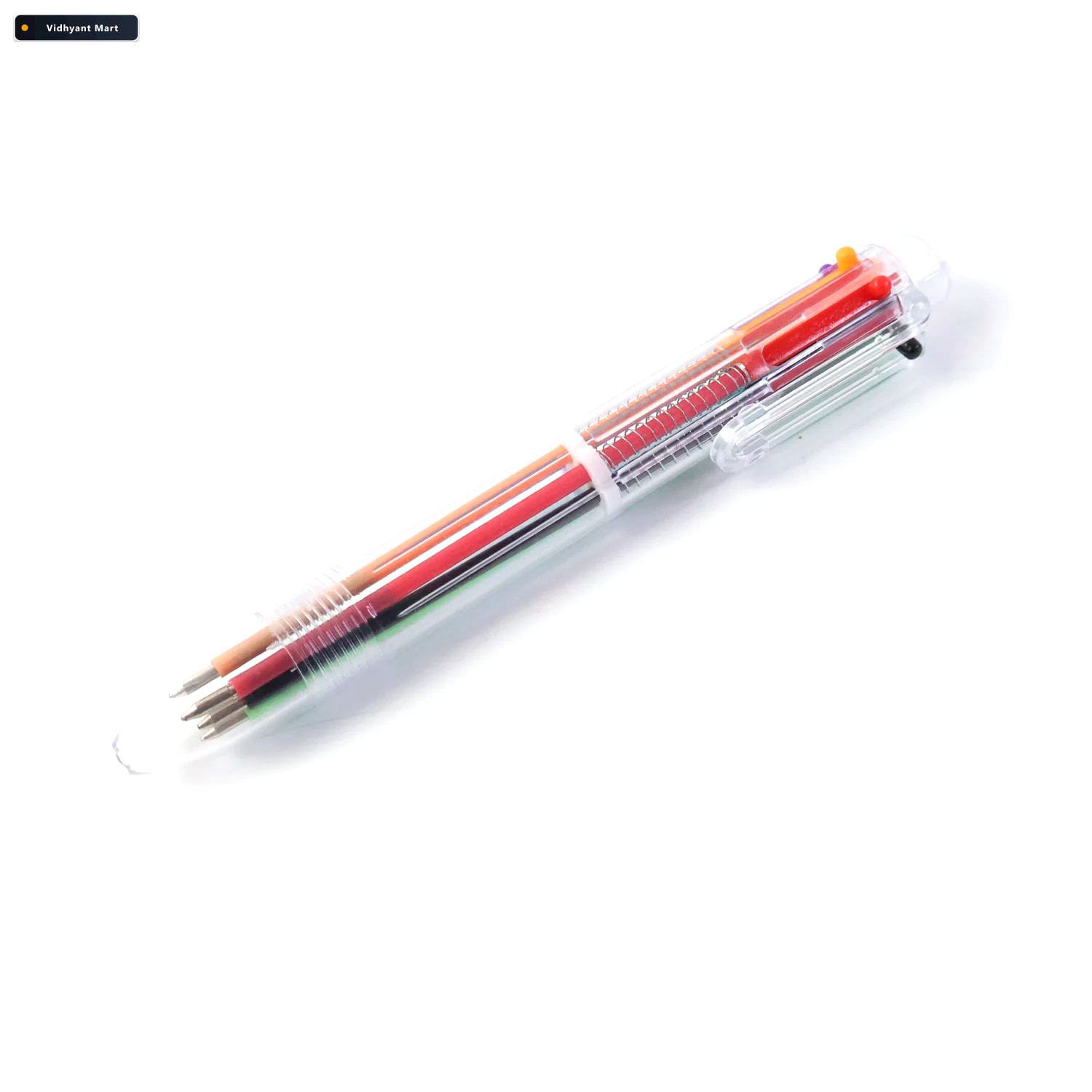 Vidhyant Mart Multicolor Ball Pen 6 In 1 Smooth Vibrant Writing 4