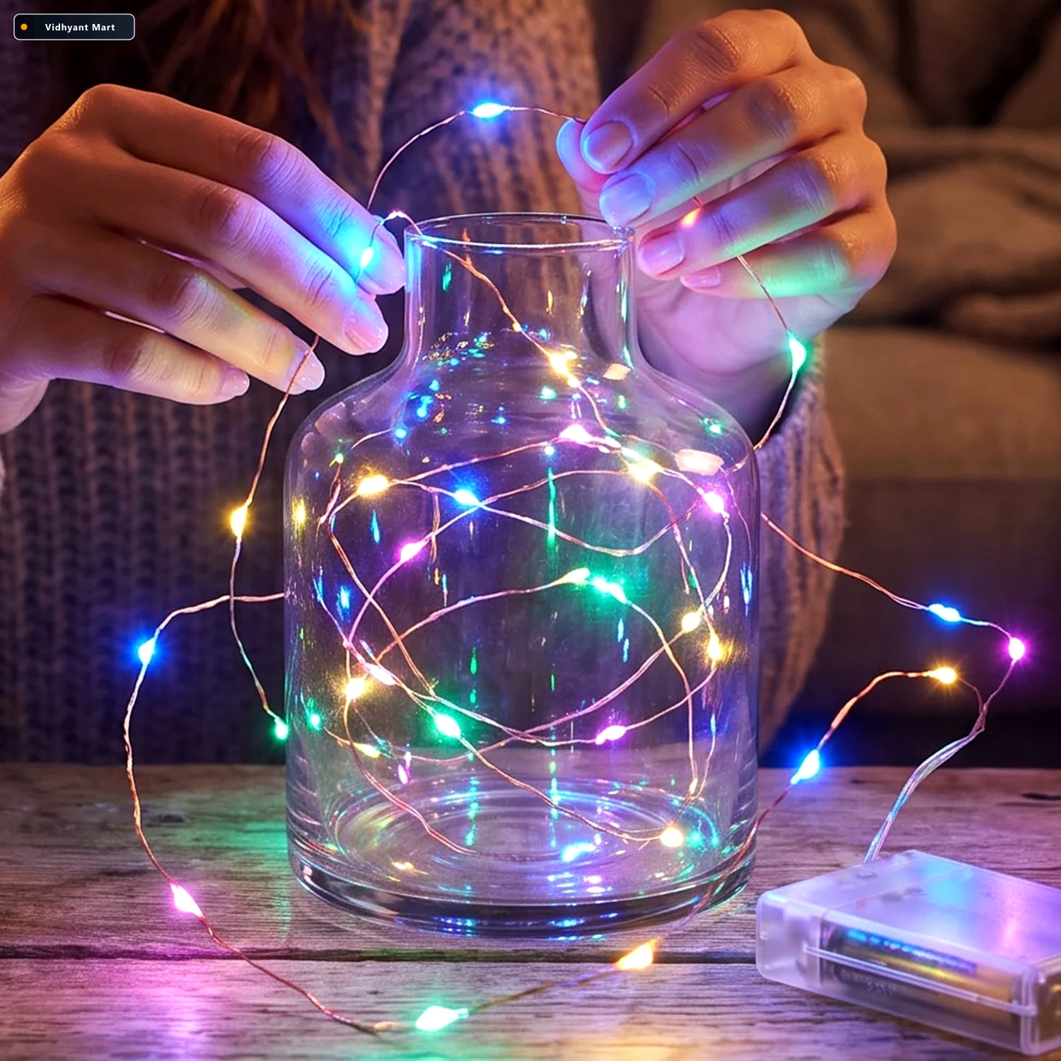 Vidhyant Mart Multicolour Battery Operated Led String Light Seri 2