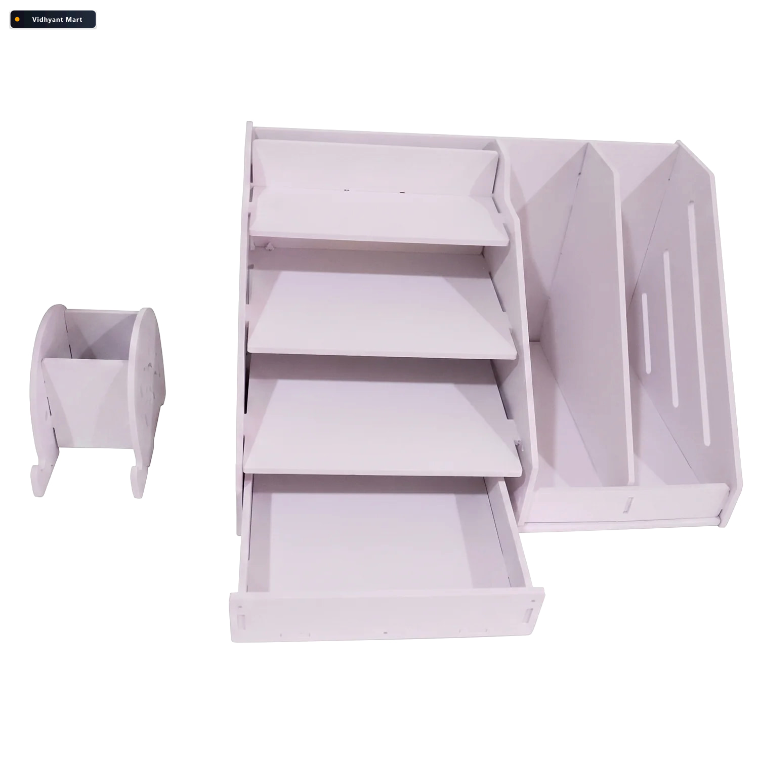 Vidhyant Mart Multifunctional Desk Organizer Storage Cabinet Wit 4