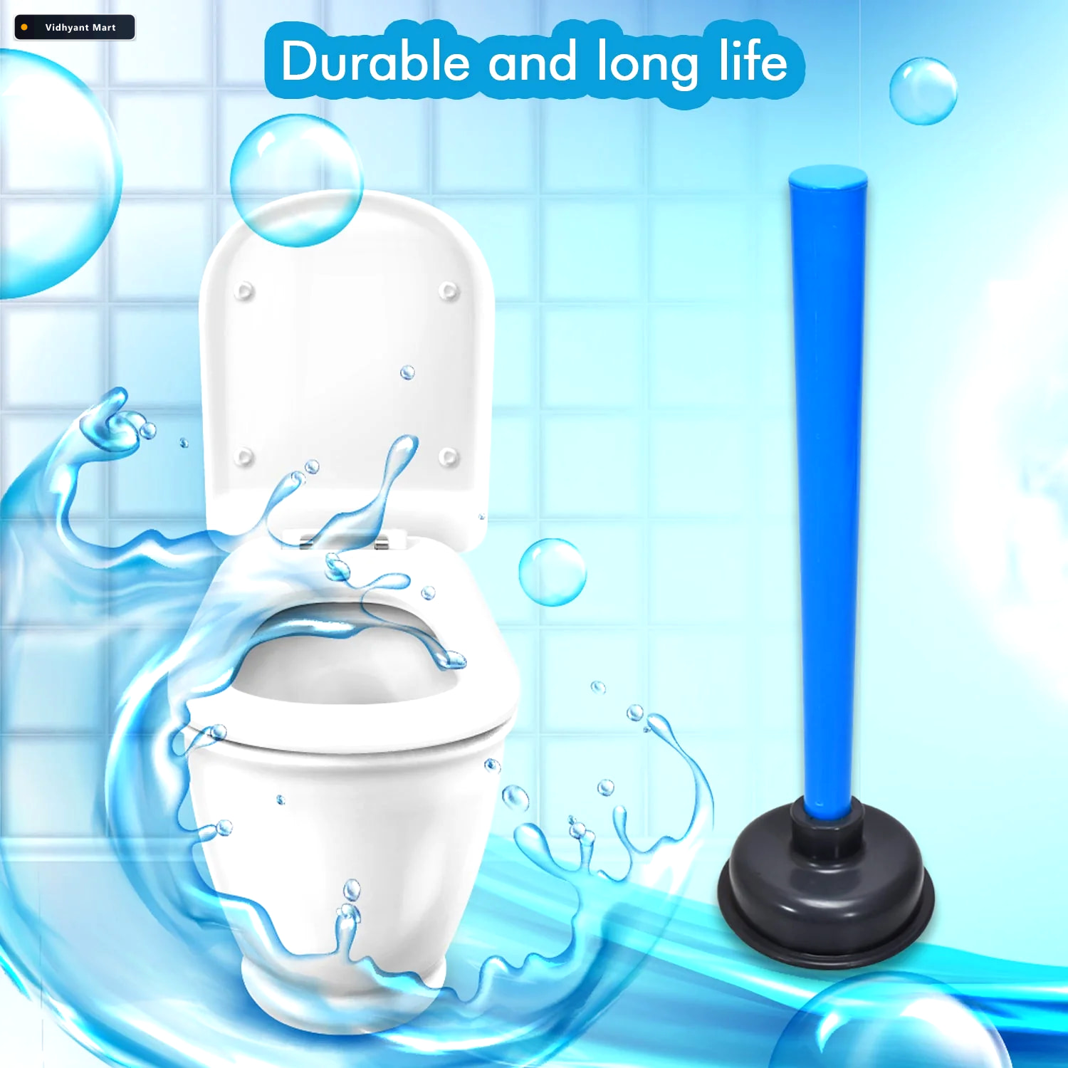 Vidhyant Mart Multifunctional Toilet Plunger For Powerful Blocka 3