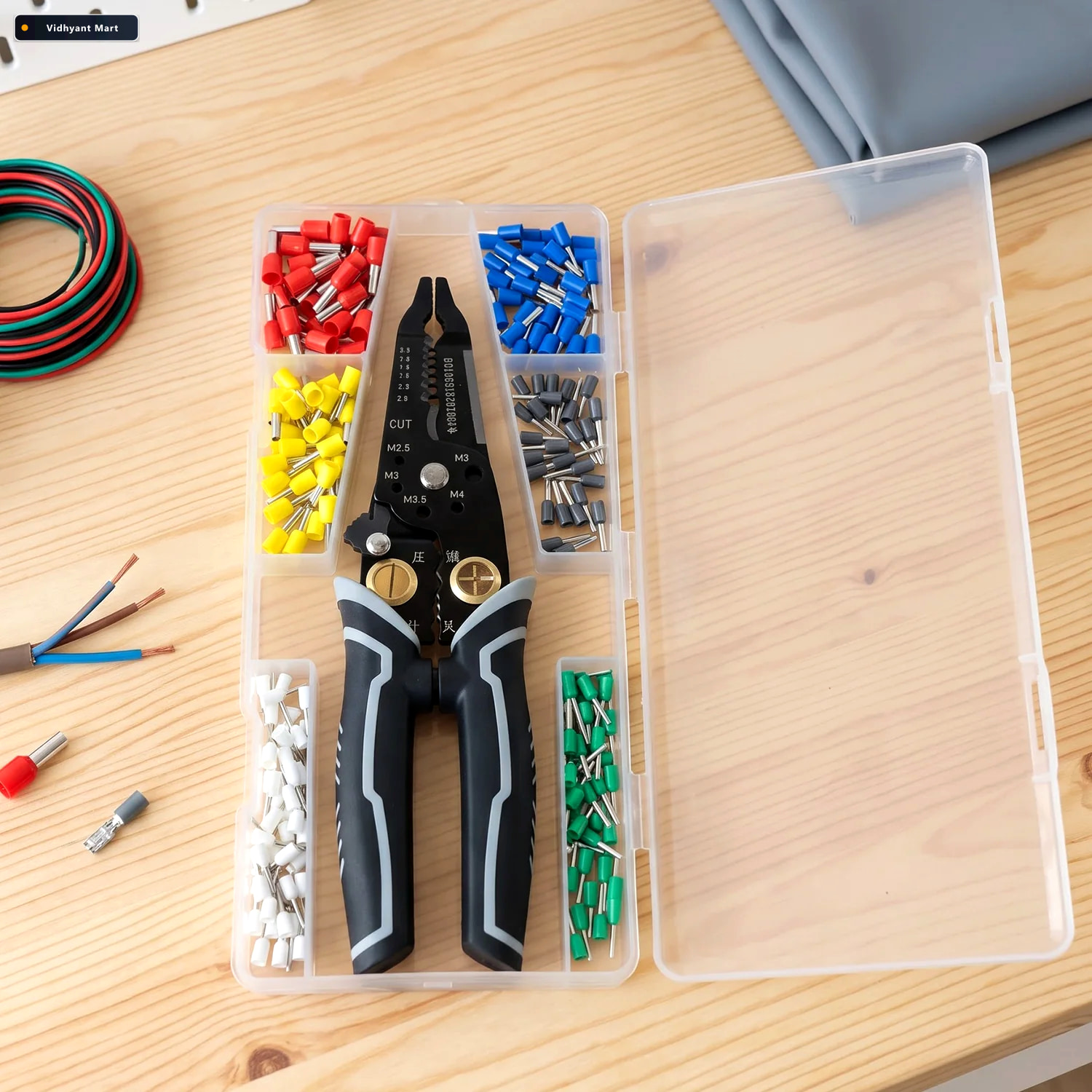 Vidhyant Mart Multifunctional Wire Crimping Pliers Tool Kit With 3