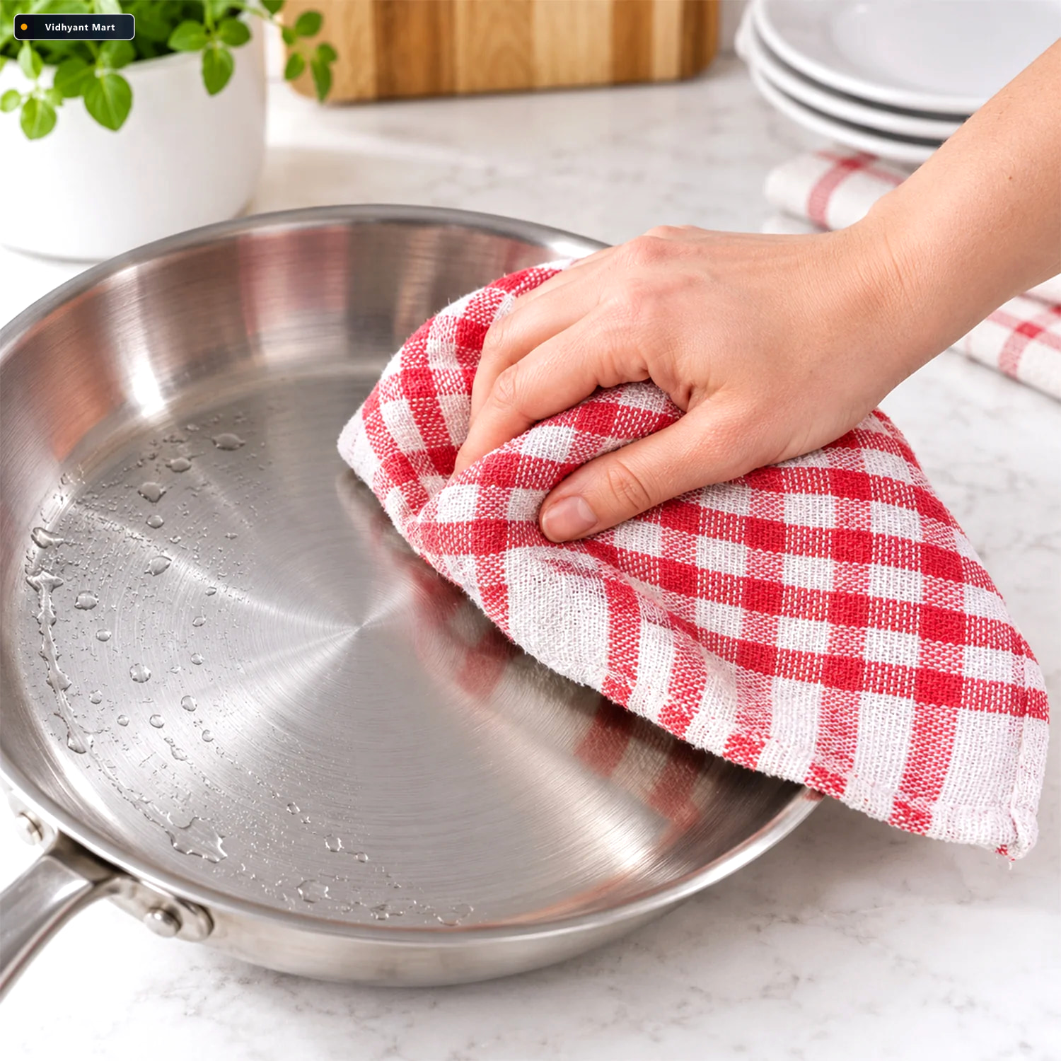 Vidhyant Mart Multipurpose Absorbent Dish Cleaning Cloth For Kit 4