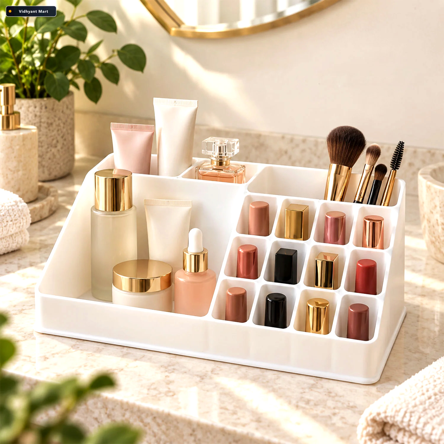 Vidhyant Mart Multipurpose Makeup Organizer Neat Spacious Durabl 2