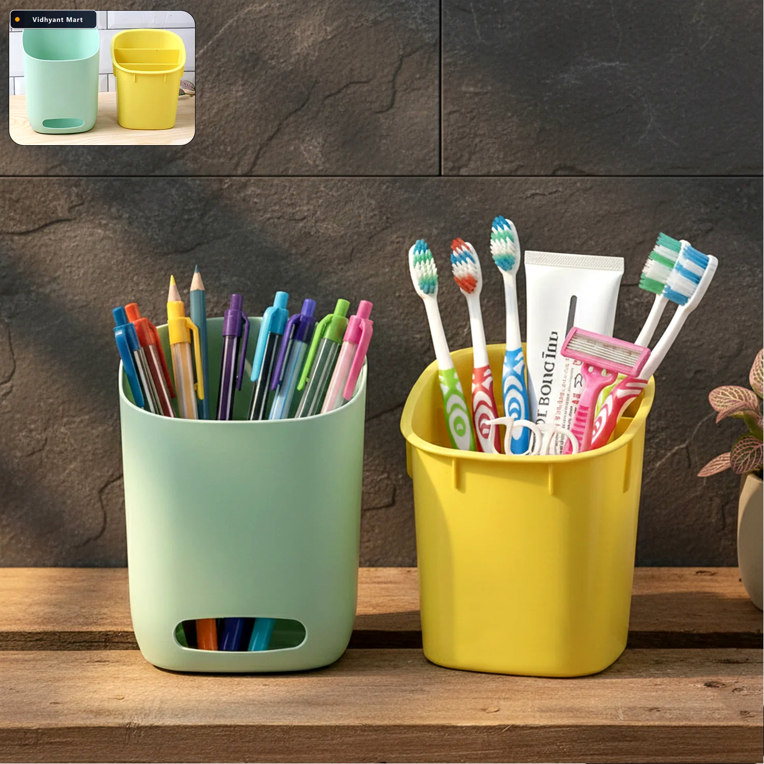 Vidhyant Mart Multipurpose Organizer Holder Dual Storage For Bat 1