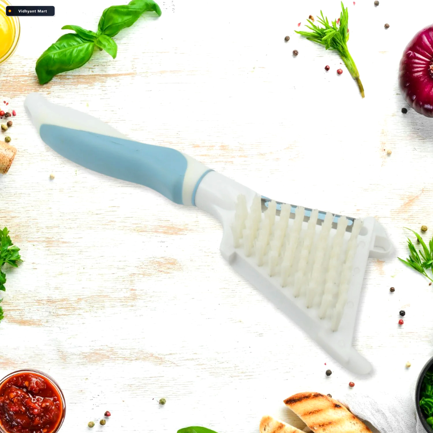 Vidhyant Mart Multipurpose Peeler Brush 5 In 1 Stainless Steel Q 4