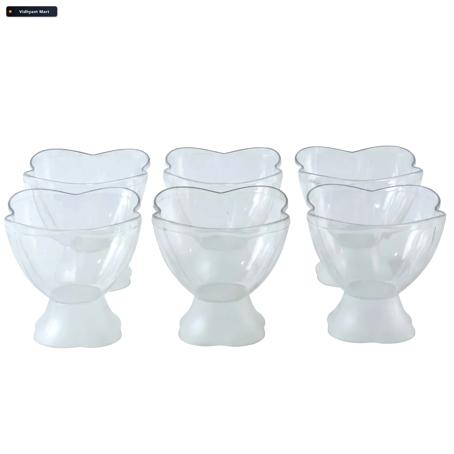 Vidhyant Mart Multipurpose Plastic Serving Bowl Set For Dessert 4
