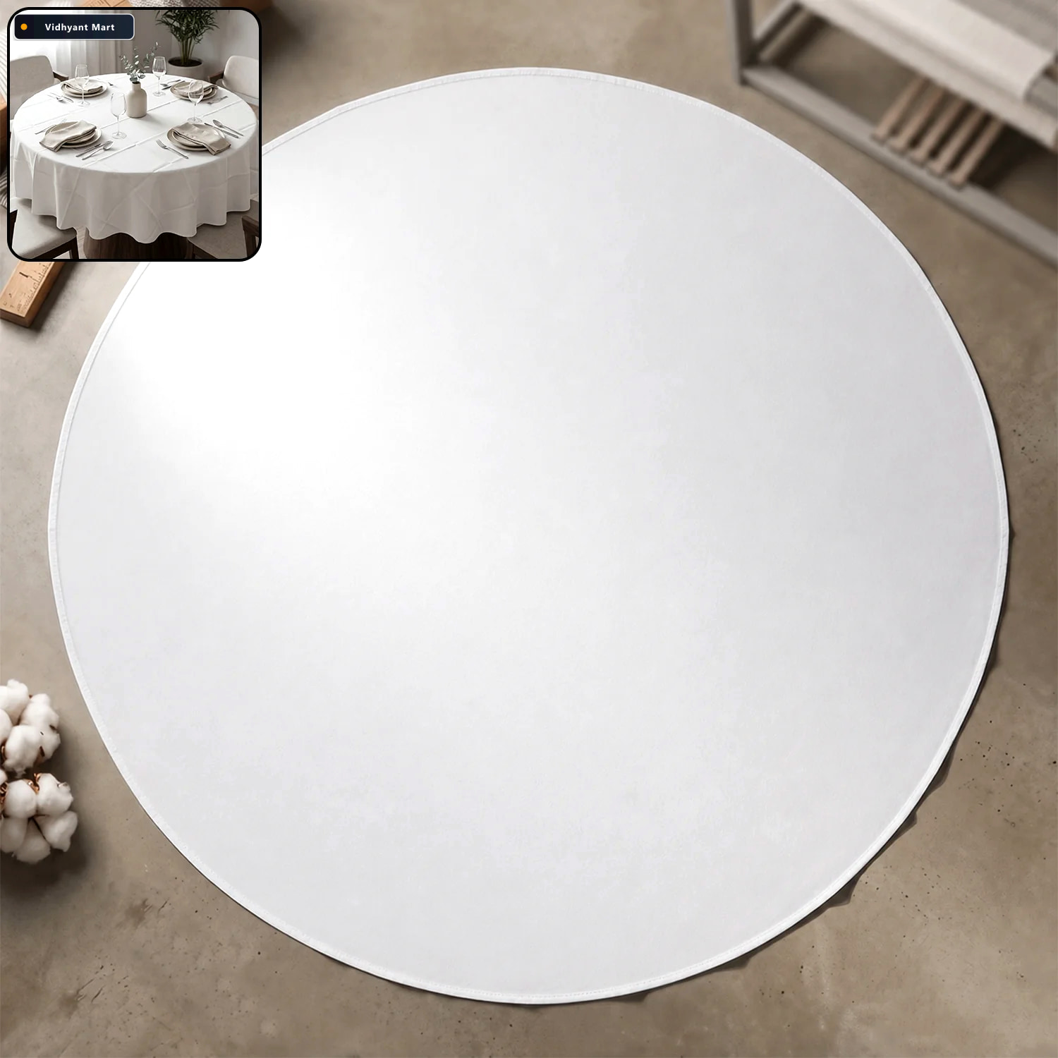 Vidhyant Mart Multipurpose Round Dining Table Mat Elegant Protec 1