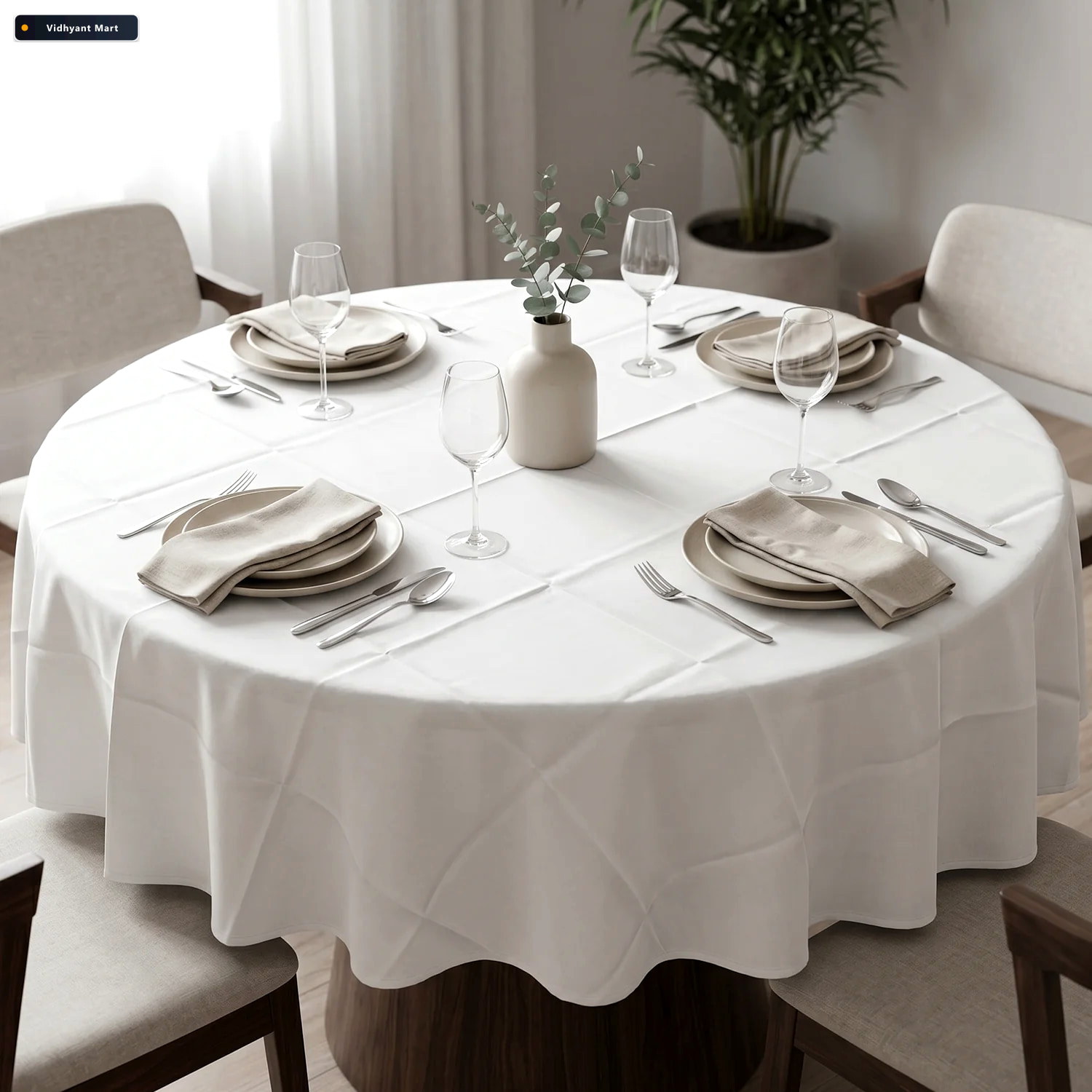 Vidhyant Mart Multipurpose Round Dining Table Mat Elegant Protec 2