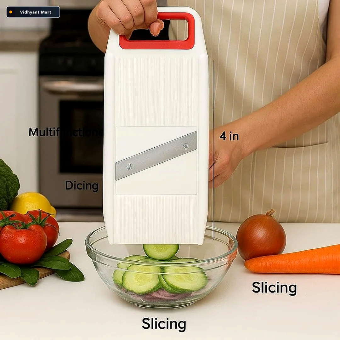 Vidhyant Mart Multipurpose Slicer 6 In 1 Vegetable Grater Quicks 3