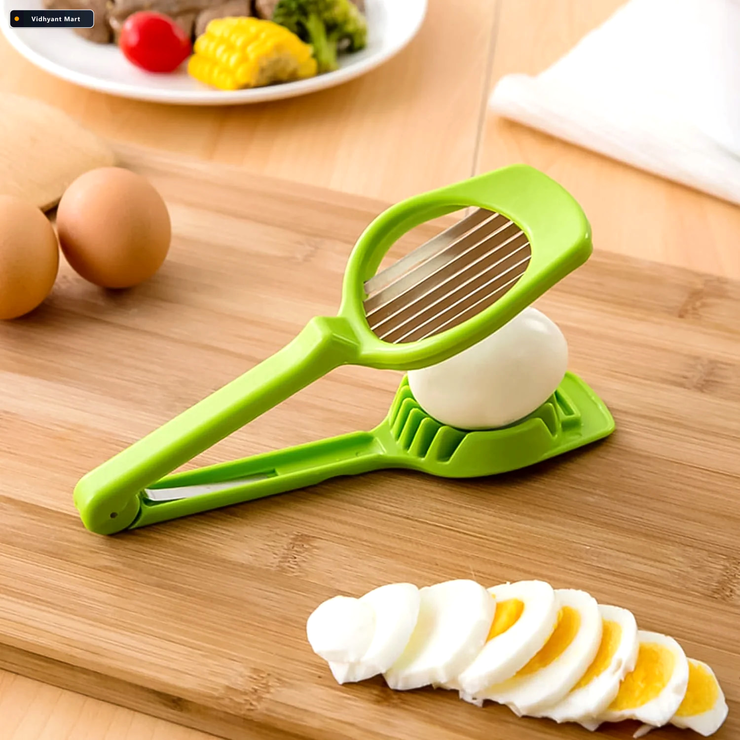 Vidhyant Mart Multipurpose Slicer 7 Stainless Blades For Kitchen 3