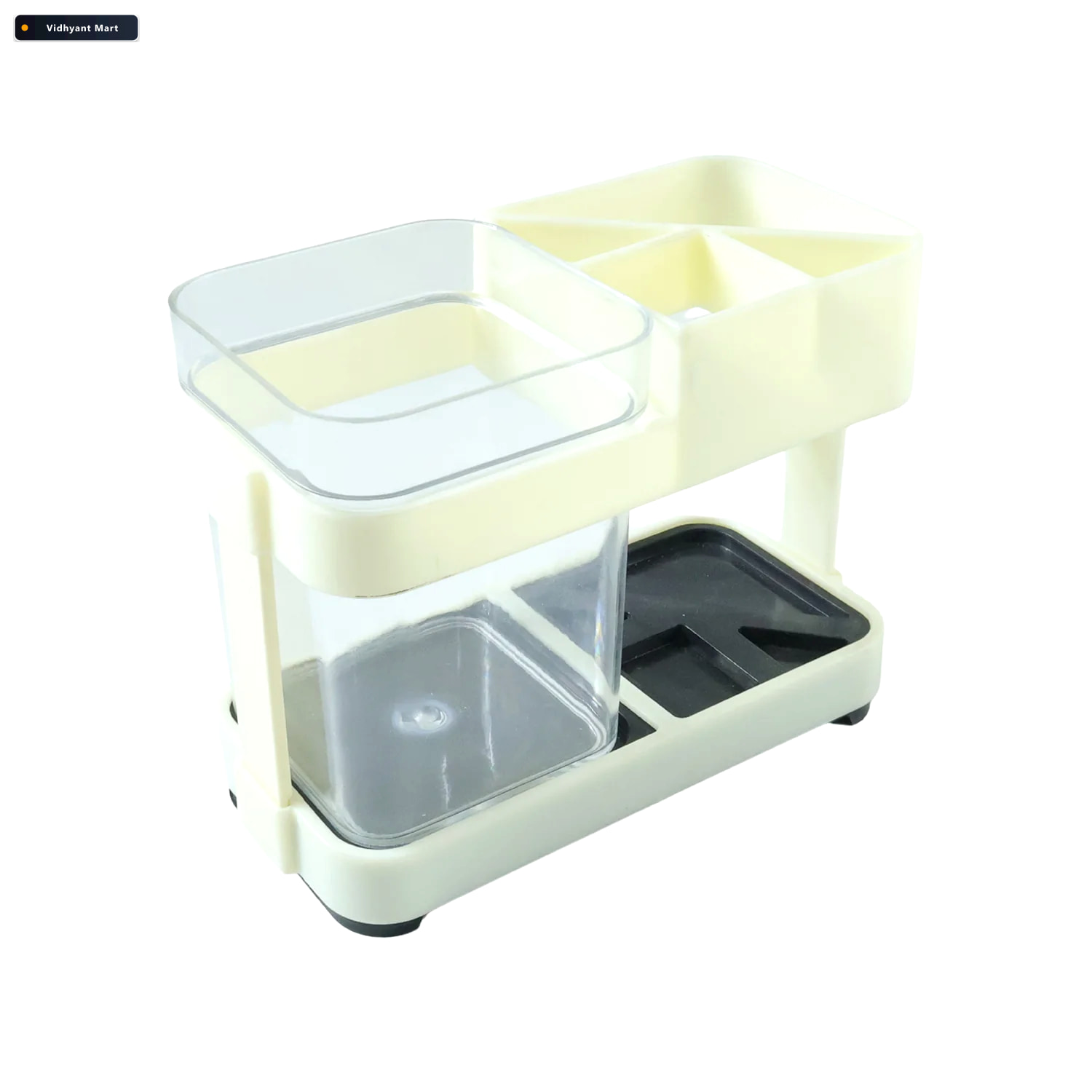 Vidhyant Mart Multipurpose Toothbrush Toothpaste Stand Holder Sp 3