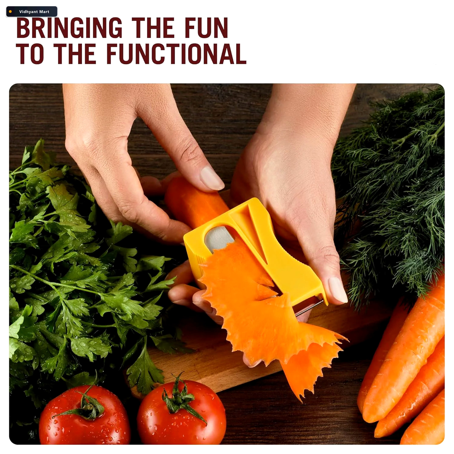 Vidhyant Mart Multipurpose Vegetable Sharpen Peeler Compact Kitc 2