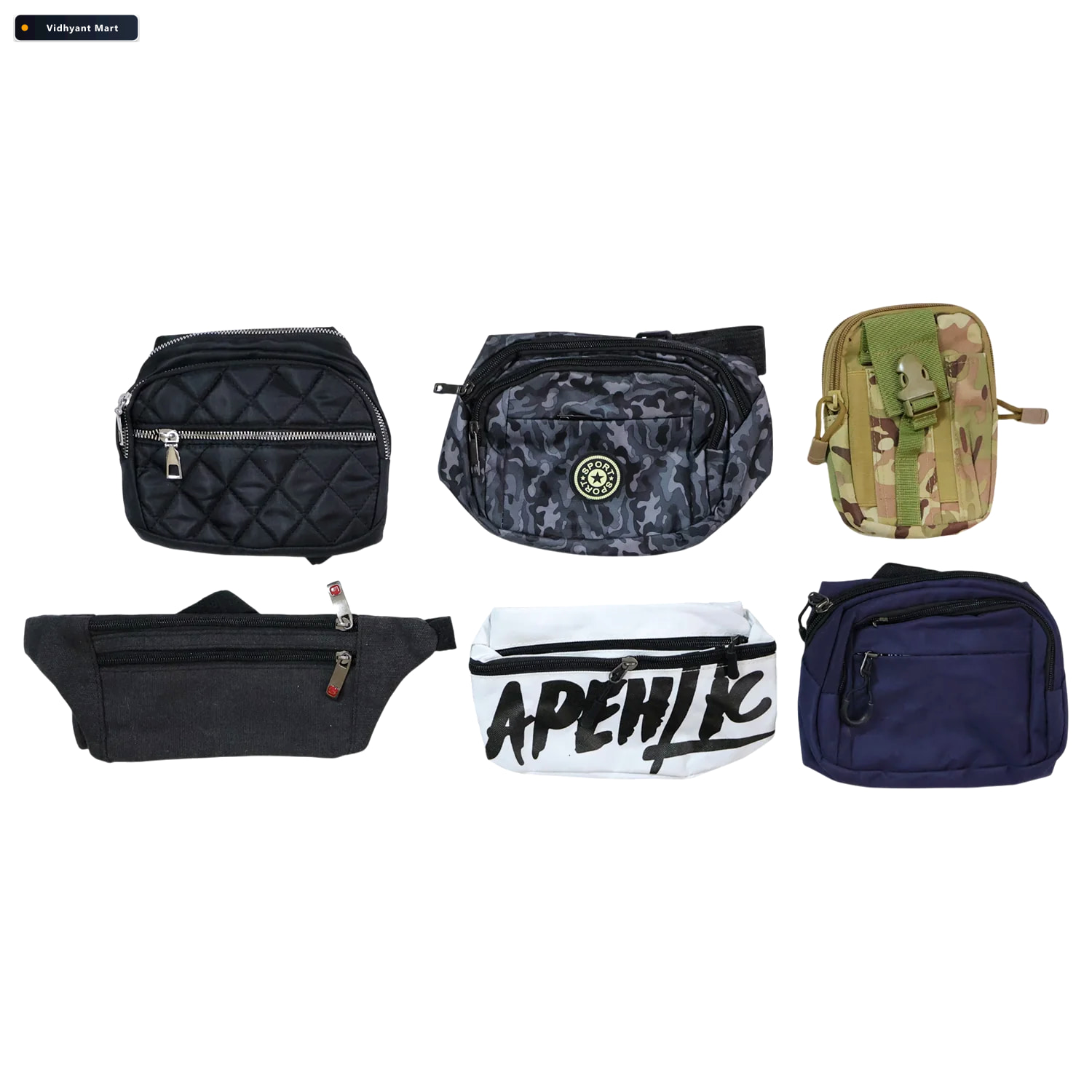 Vidhyant Mart Multipurpose Waist Bag Lightweight Travel Fanny Pa 3