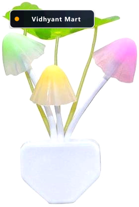 Vidhyant Mart Mushroom Night Light Led Sensor Lamp Colorful Deod 3