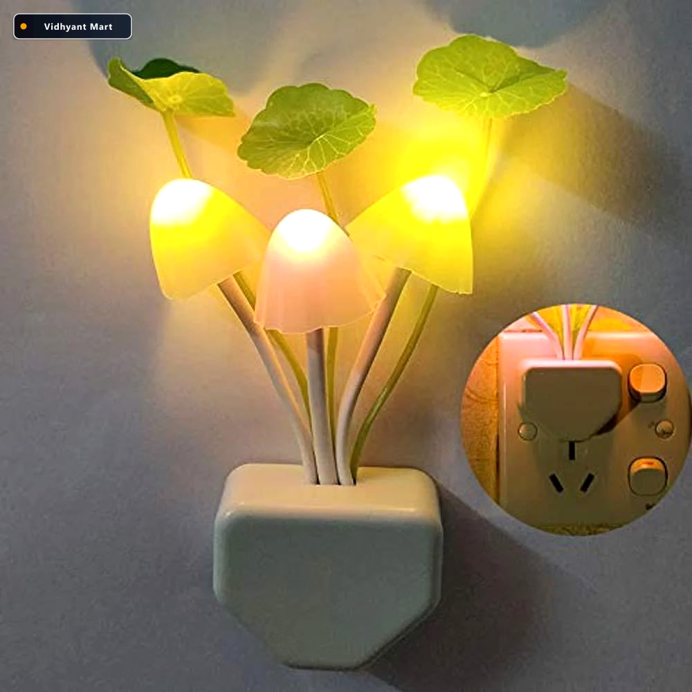 Vidhyant Mart Mushroom Night Light Led Sensor Lamp Colorful Deod 4
