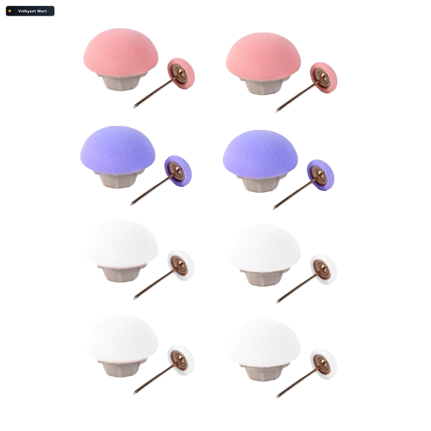 Vidhyant Mart Mushroom Upholstery Pins Elegant No Sew Furniture 4