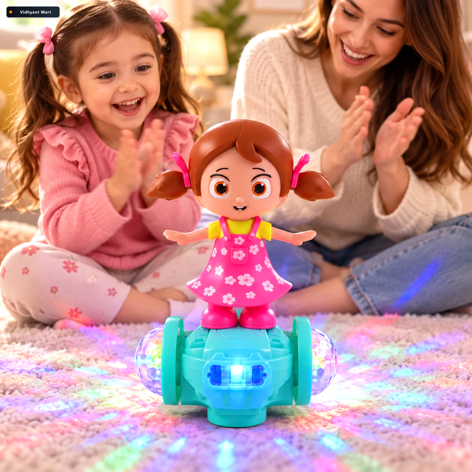 Vidhyant Mart Musical Doll Toy With Colourful Led Lights And Mul 3