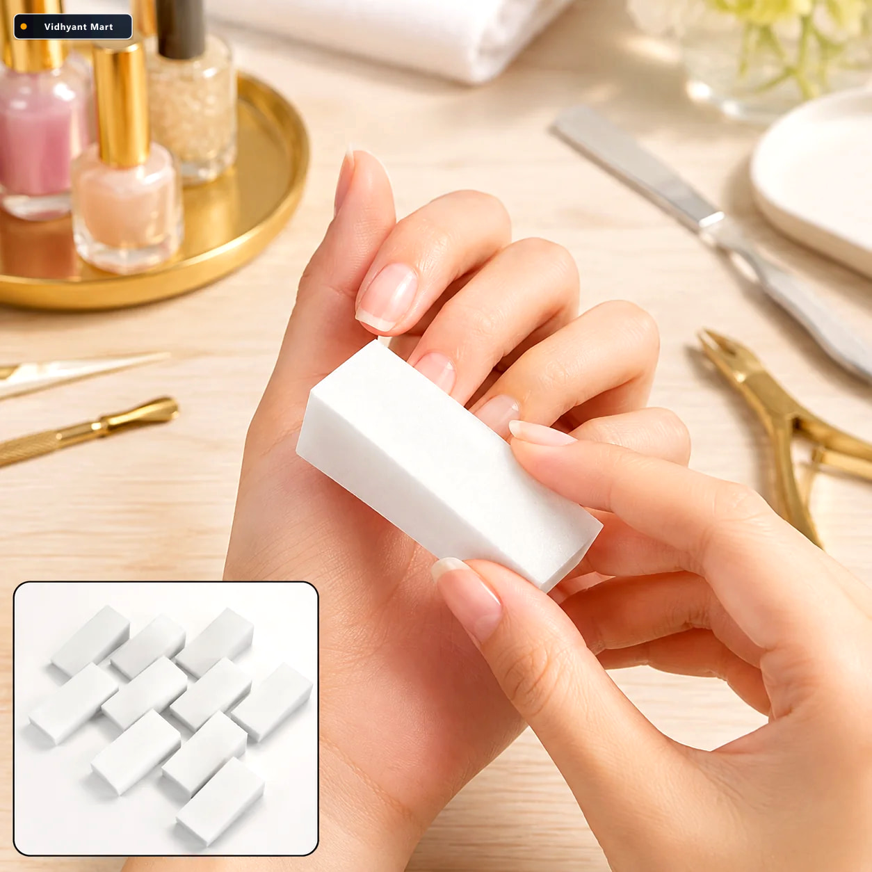 Vidhyant Mart Nail Buffer Blocks 10 Pcs Professional Nail Polish 1