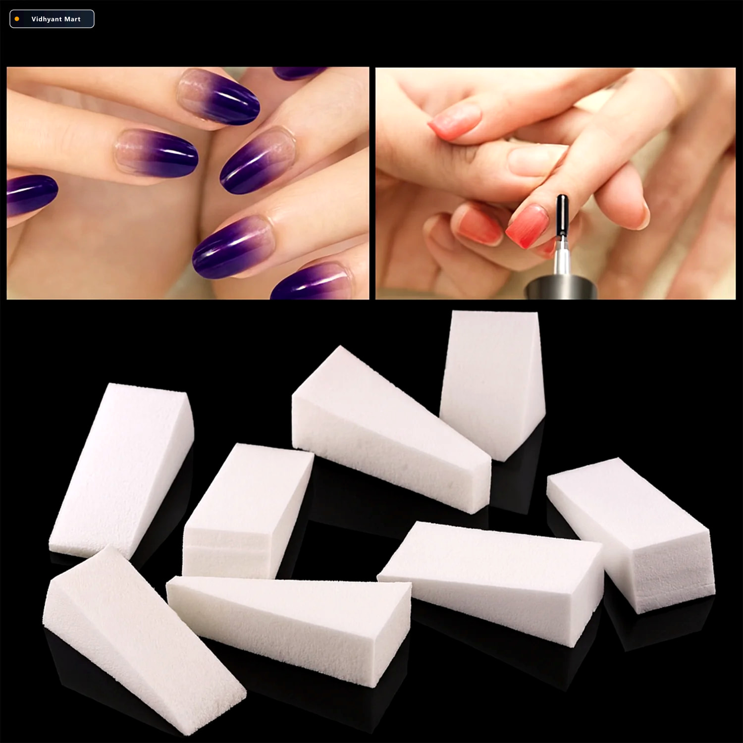 Vidhyant Mart Nail Buffer Blocks 10 Pcs Professional Nail Polish 2