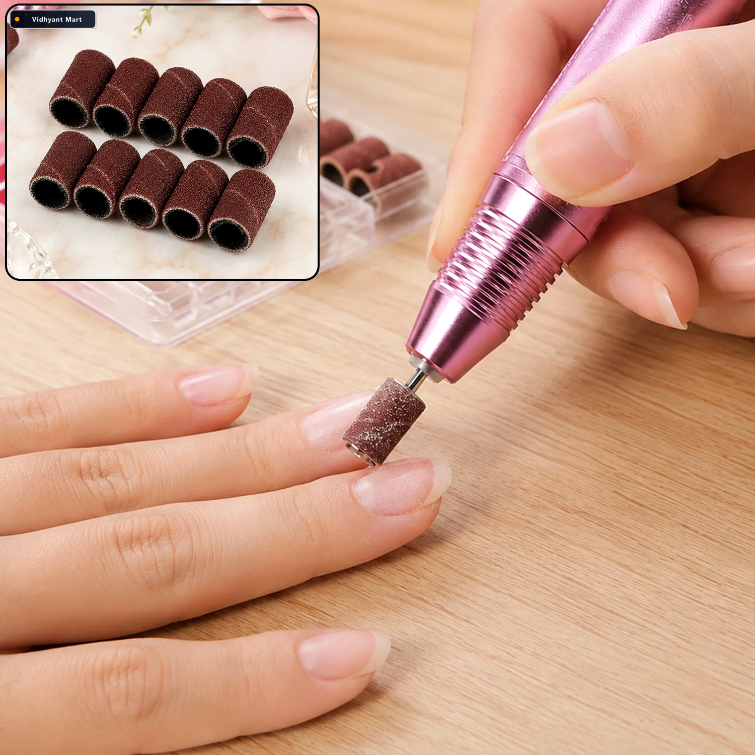 Vidhyant Mart Nail Drill Sanding Band Bits Precision Nail Shapin 1