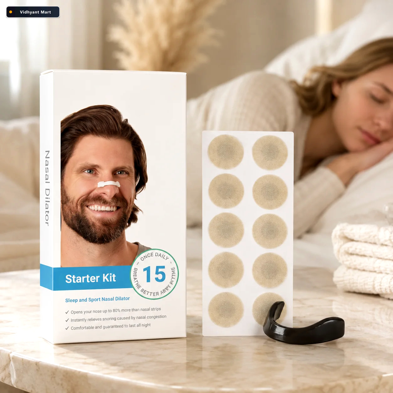 Vidhyant Mart Nasal Strip Starter Kit Boost Oxygen Reduce Snorin 1
