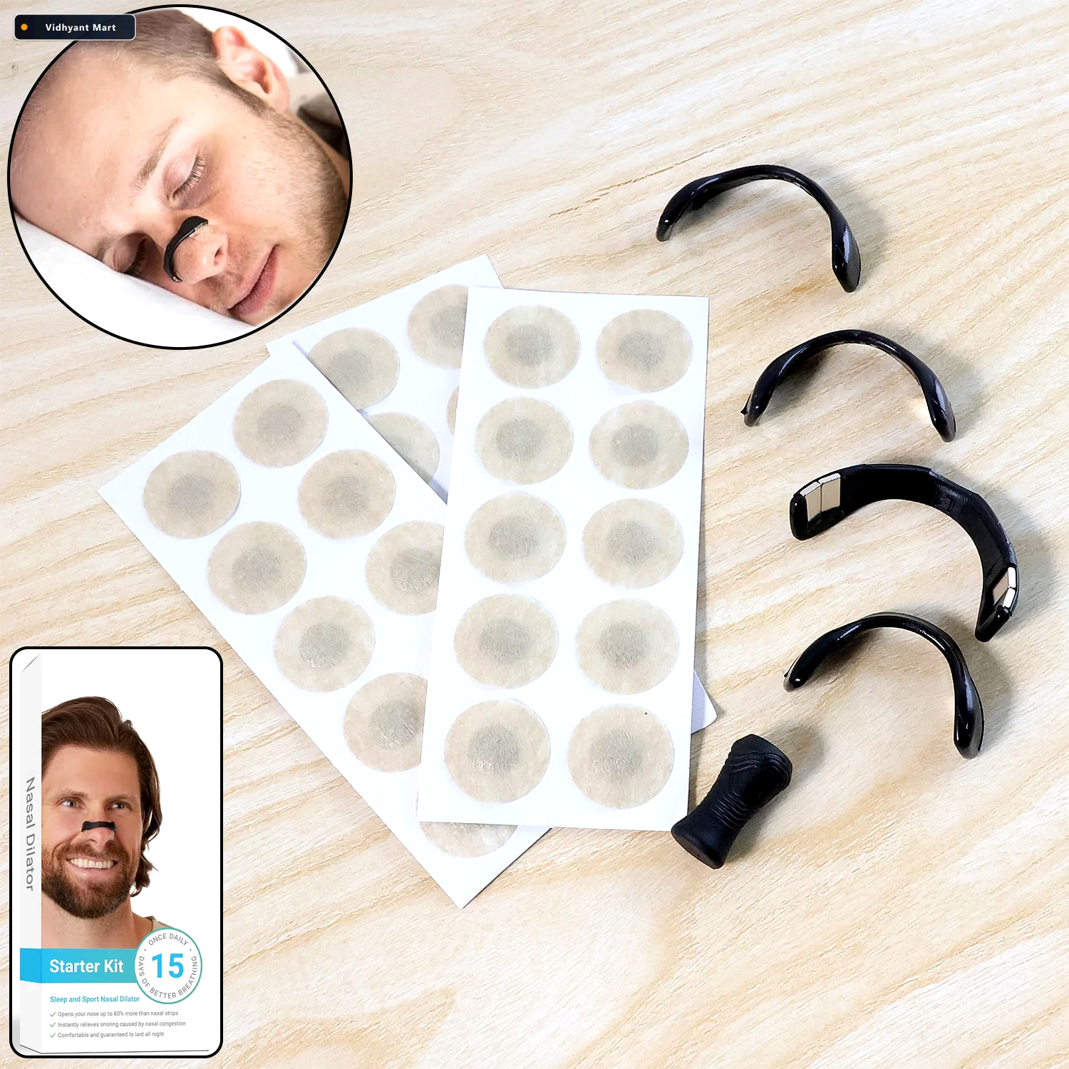 Vidhyant Mart Nasal Strip Starter Kit Boost Oxygen Reduce Snorin 2