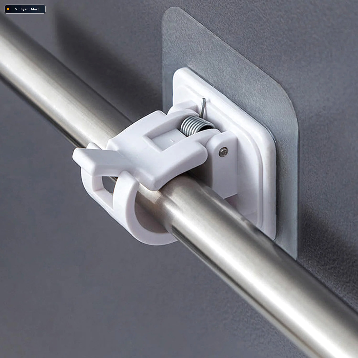 Vidhyant Mart No Drill Adhesive Towel Rod Holder Multipurpose Wa 3