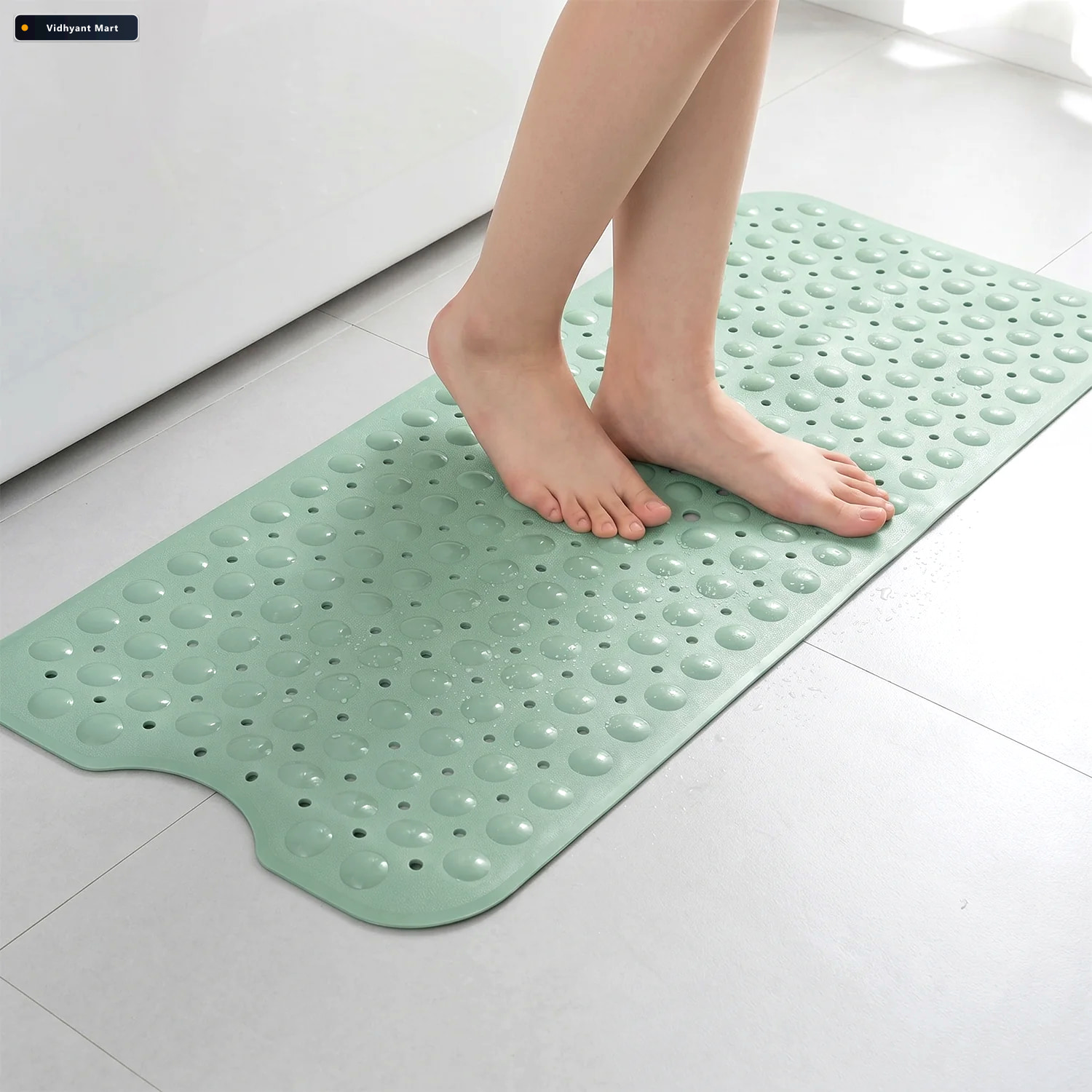 Vidhyant Mart Non Slip Bath Mat Secure Grip For Safety Comfort 2