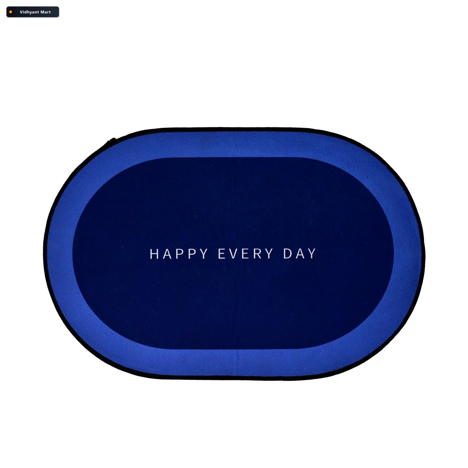 Vidhyant Mart Non Slip Oval Bath Mat Super Absorbent Soft Velvet 5
