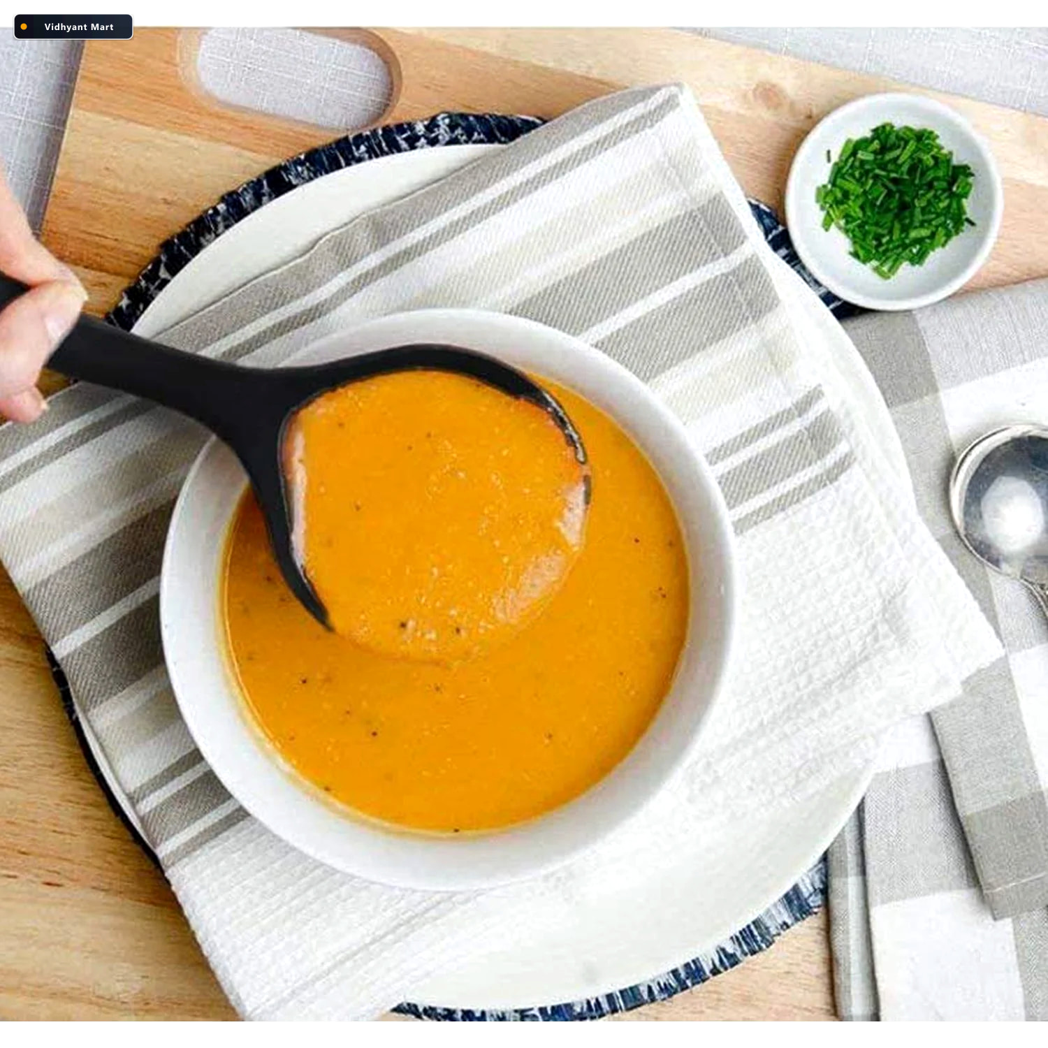 Vidhyant Mart Non Stick Spoon Set Heat Resistant Utensils 6 Pc V 3