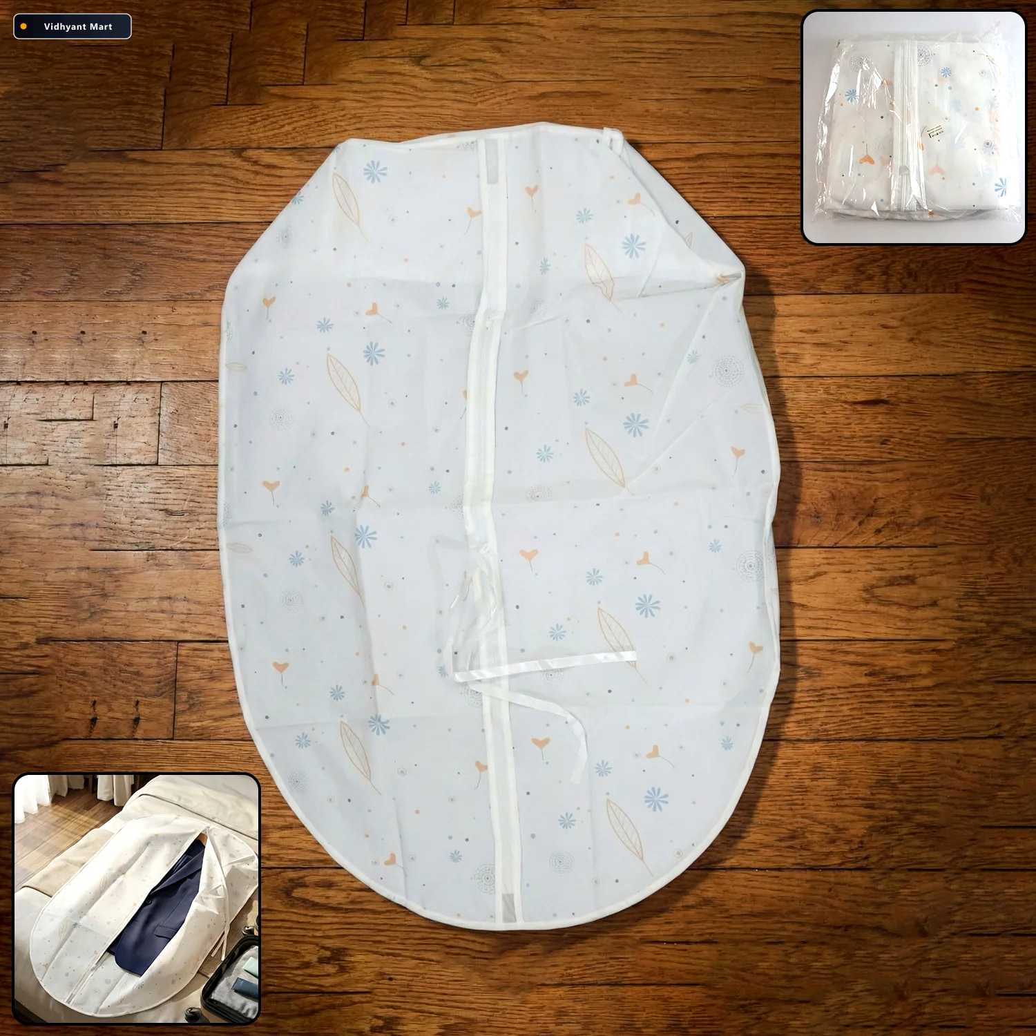 Vidhyant Mart Non Woven Garment Storage Cover Breathable Dust Pr 1