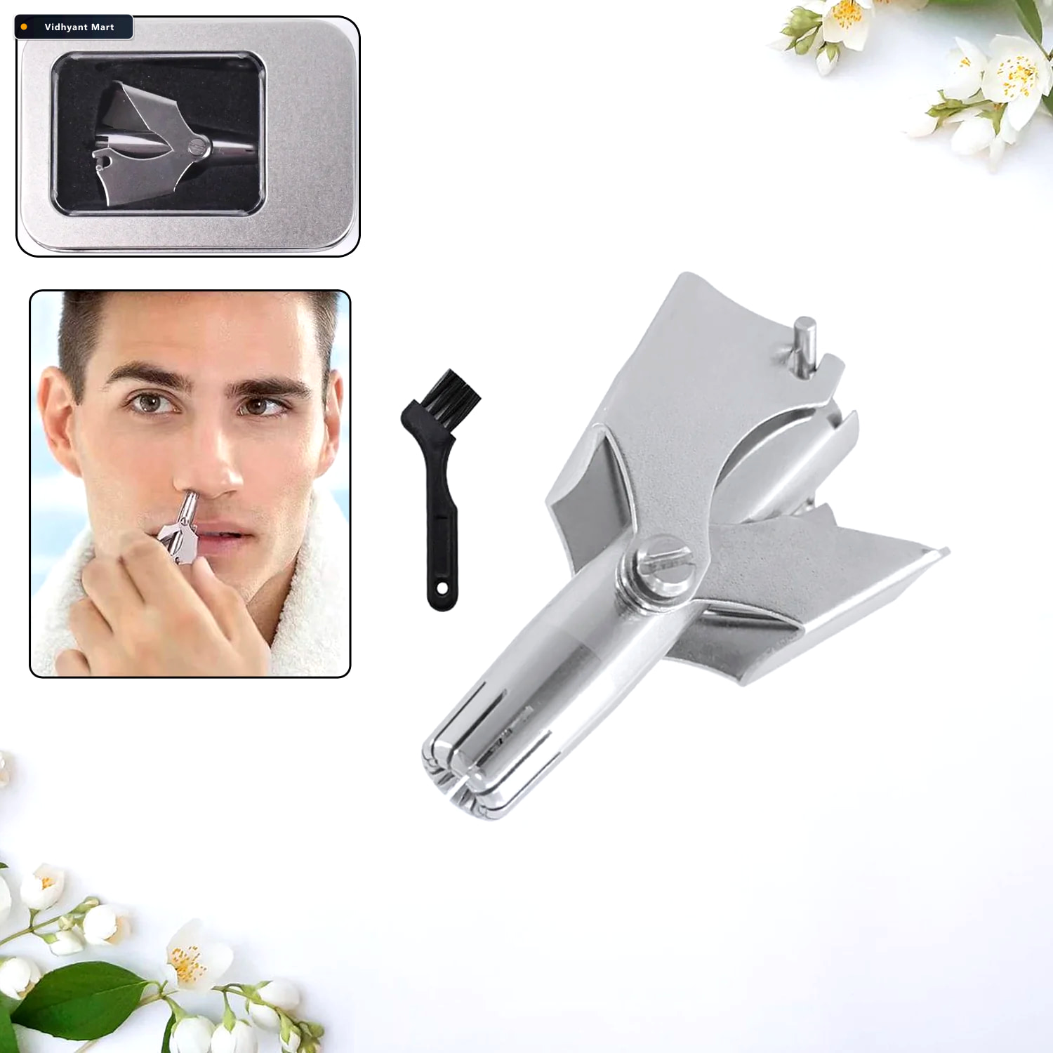 Vidhyant Mart Nose Hair Remover Painless Stainless Steel With Me 4
