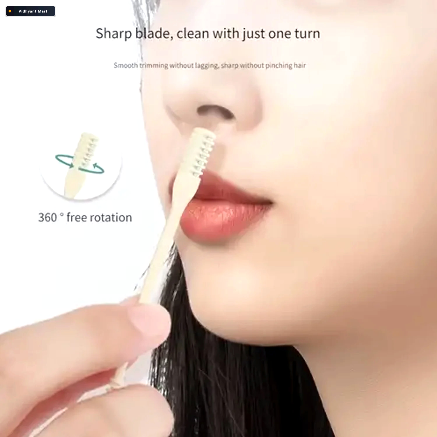 Vidhyant Mart Nose Hair Trimmer Painless 3 In 1 Grooming Kit Pur 2