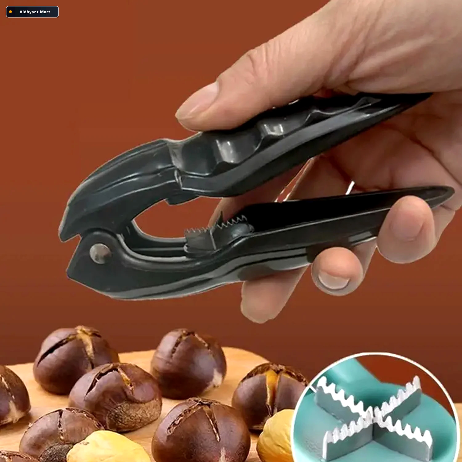 Vidhyant Mart Nut Seafood Cracker Tool Heavy Duty Strong Grip 3