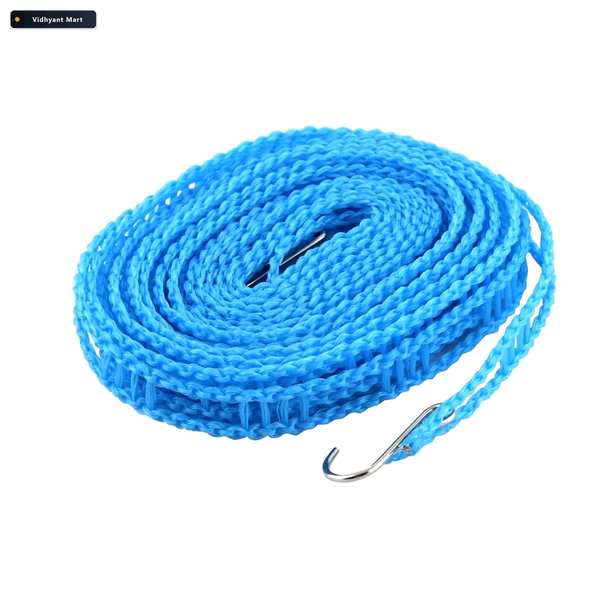 Vidhyant Mart Nylon Clothesline 5m Windproof Rope With Hooks Bat 3