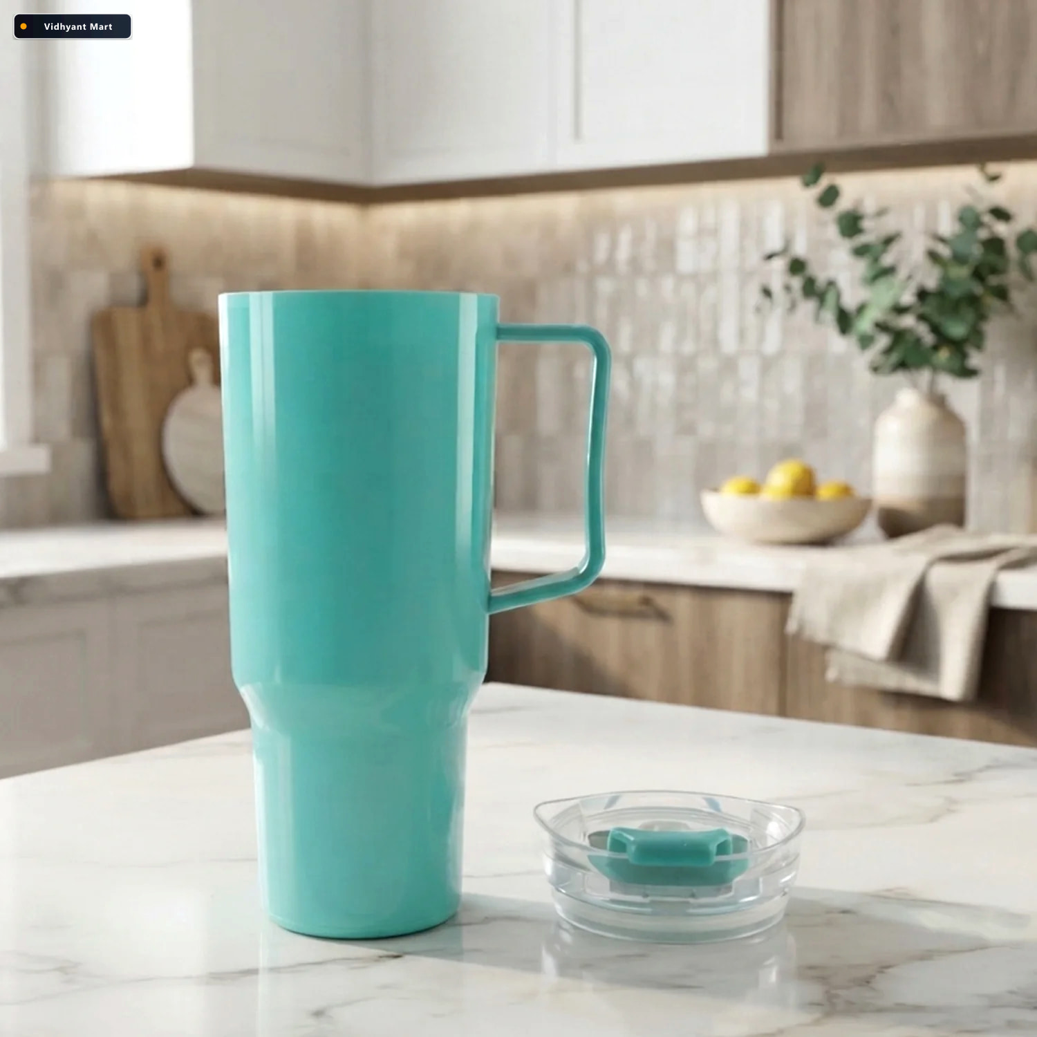 Vidhyant Mart Office Desk Tumbler 1800 Ml With Handle And Straw 4