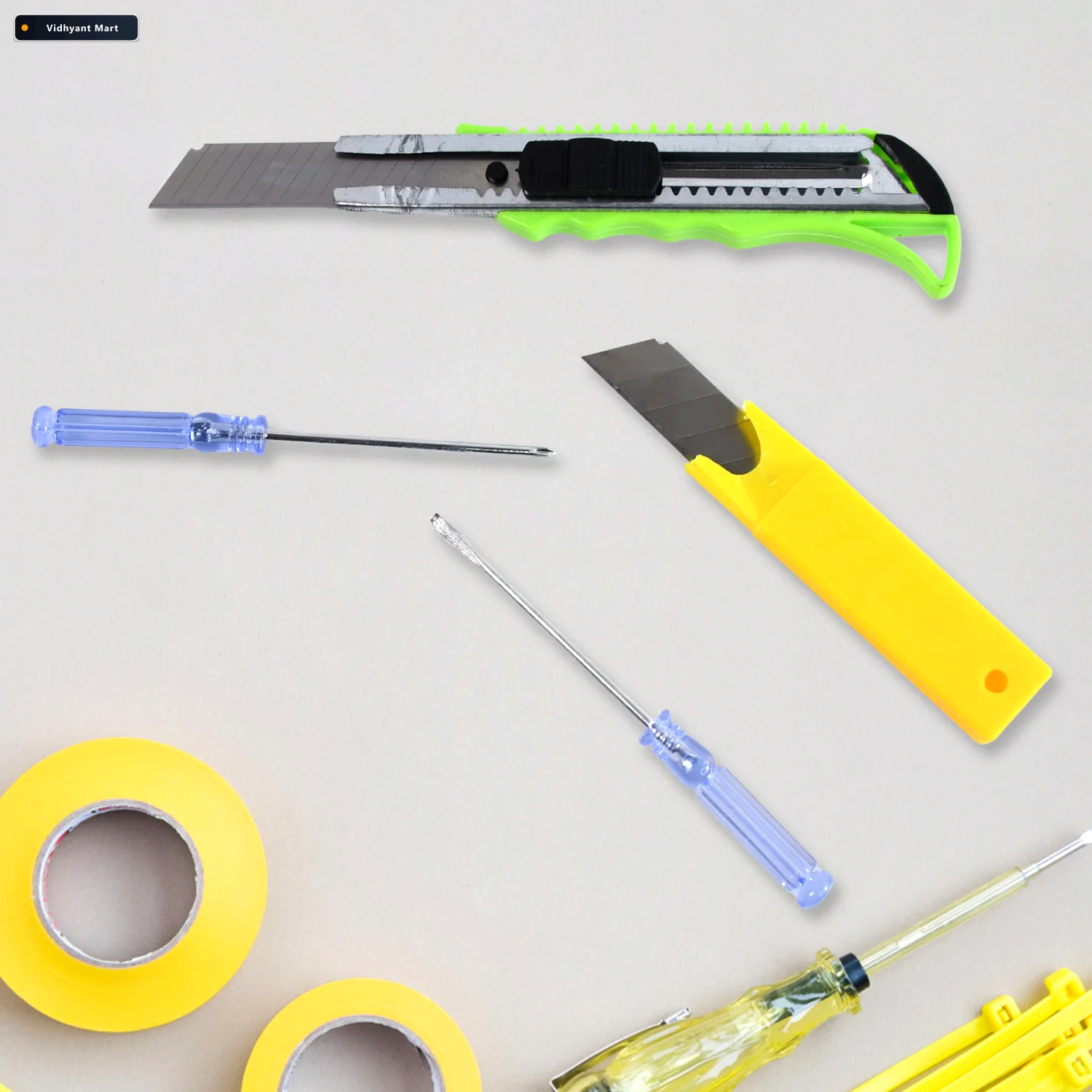 Vidhyant Mart Office Tool Kit With Cutter Knife And Screwdrivers 2